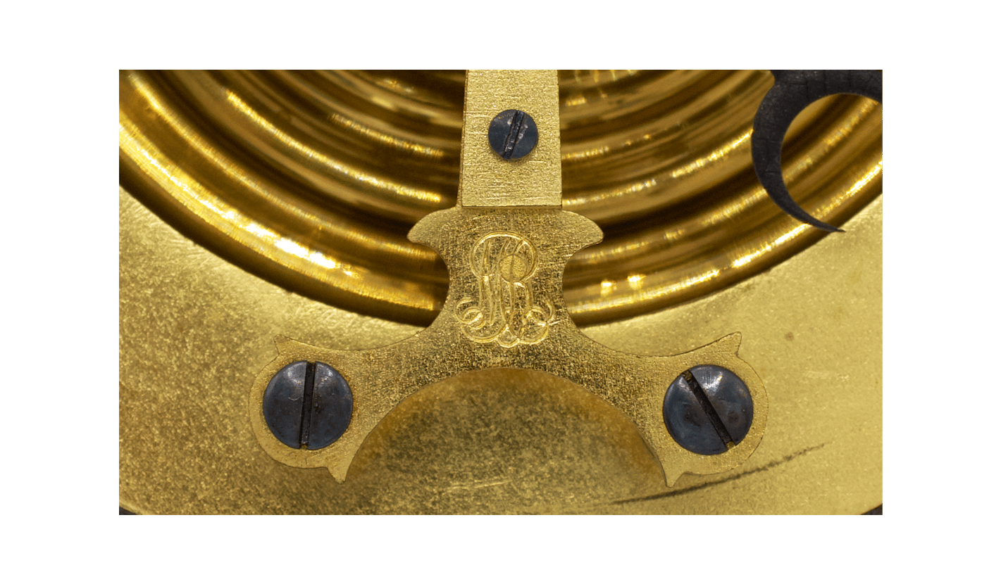 Carved Walnut-Cased Aneroid Barometer