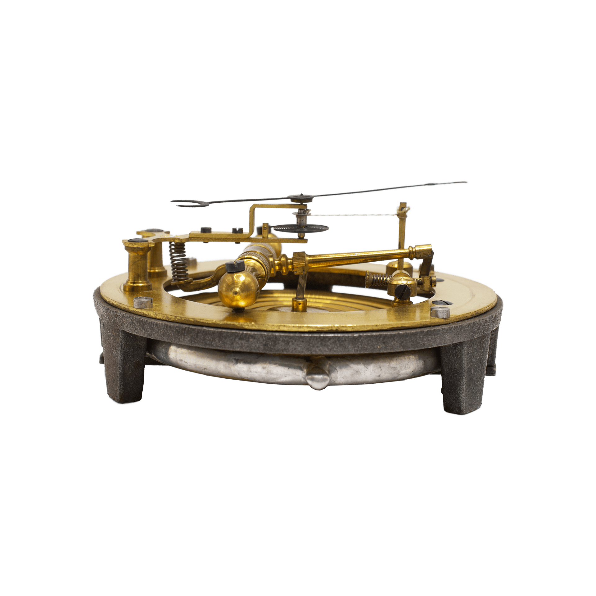 Carved Walnut-Cased Aneroid Barometer