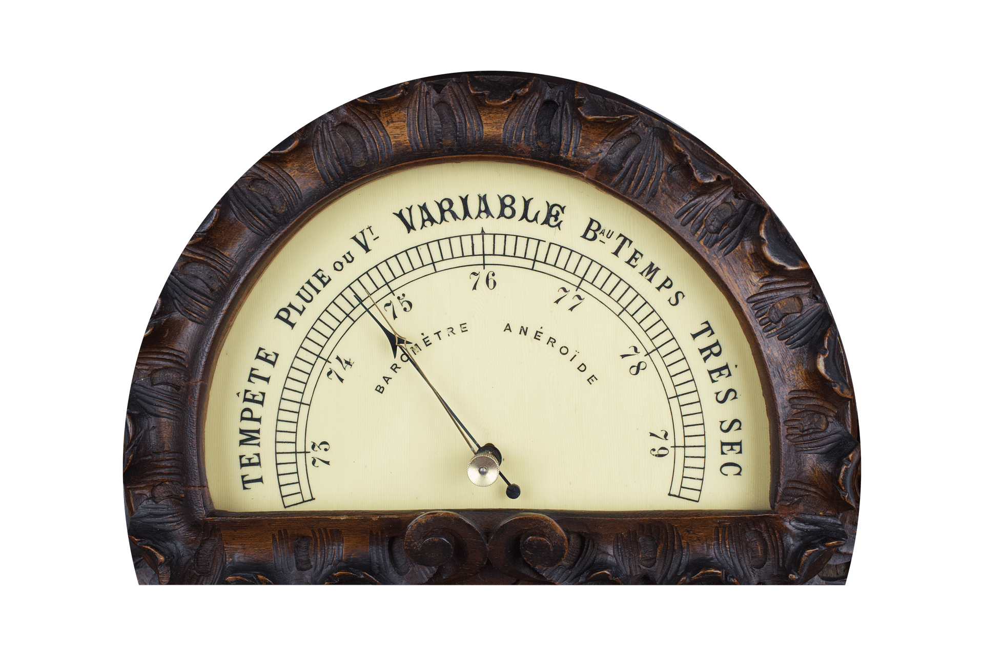 Half-dial barometer