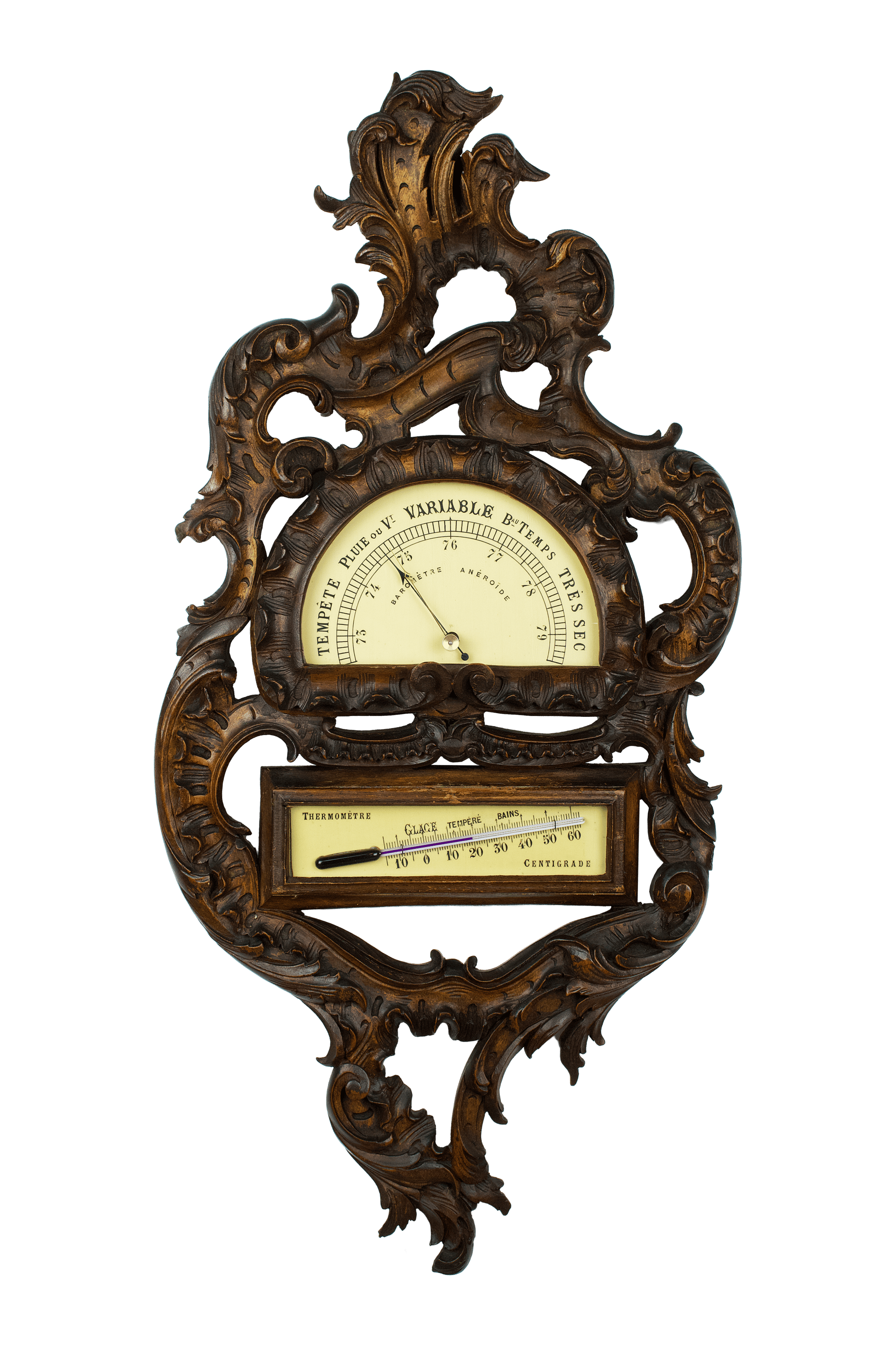 Half-dial barometer