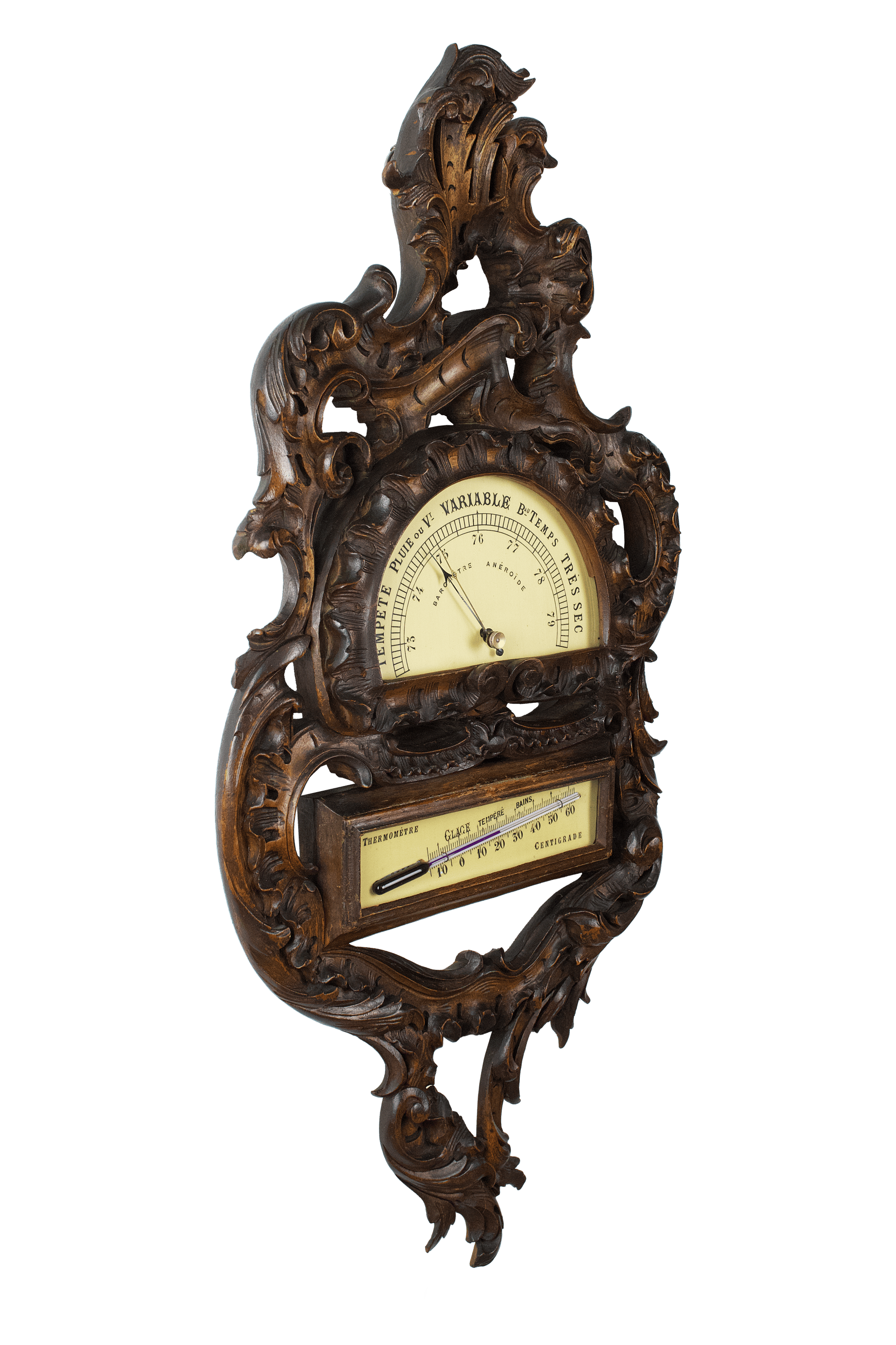 Half-dial barometer