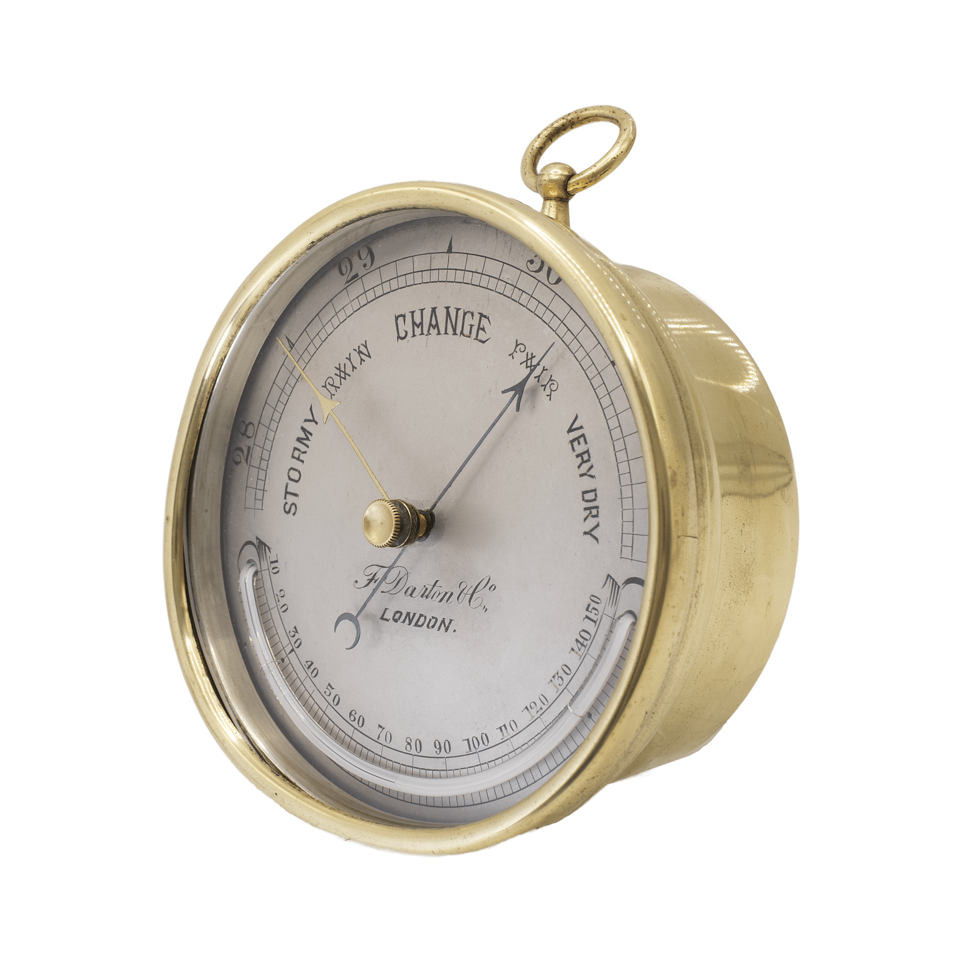 Blackletter Dial Aneroid Barometer