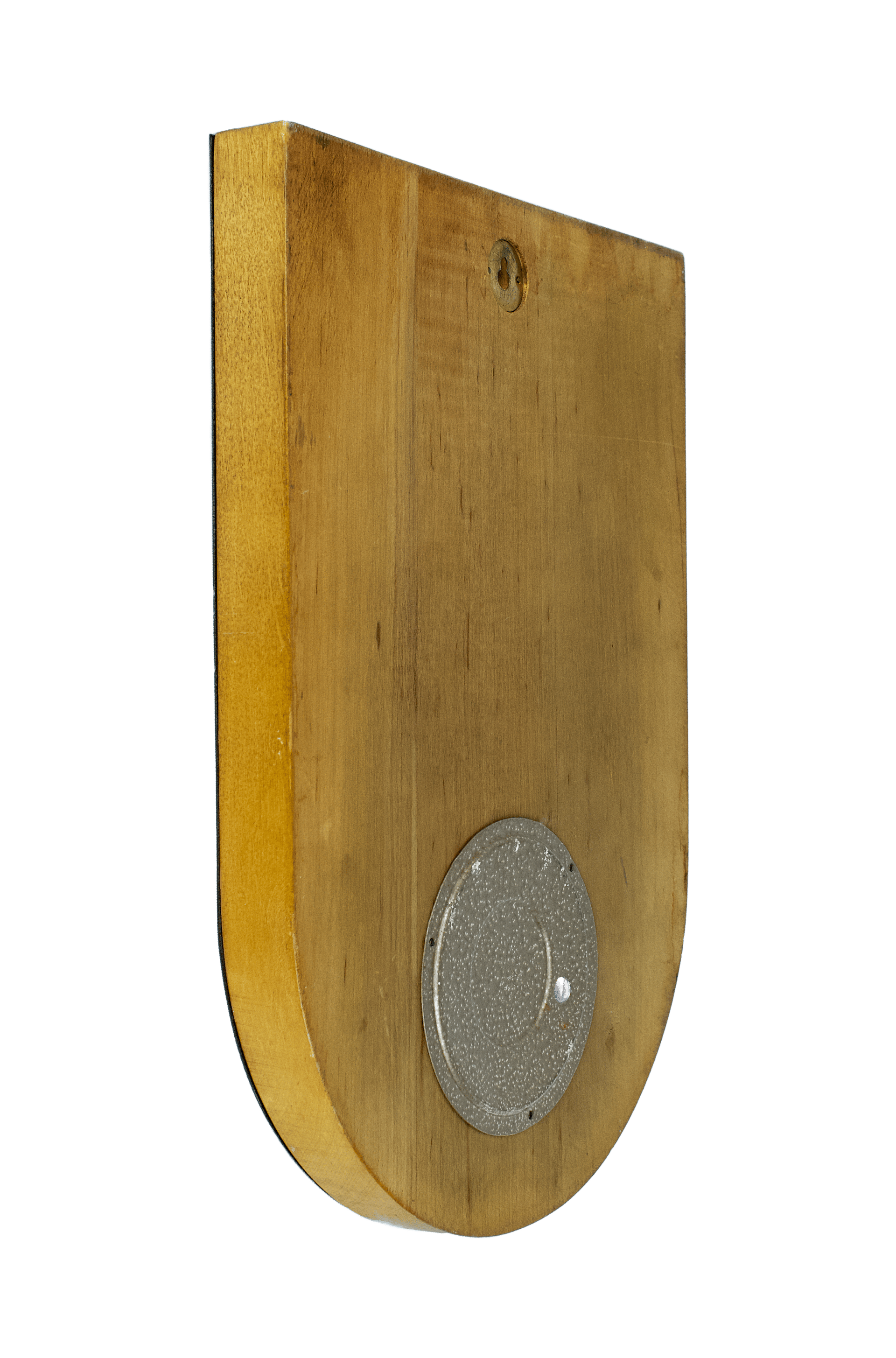 Advertising barometer with thermometer