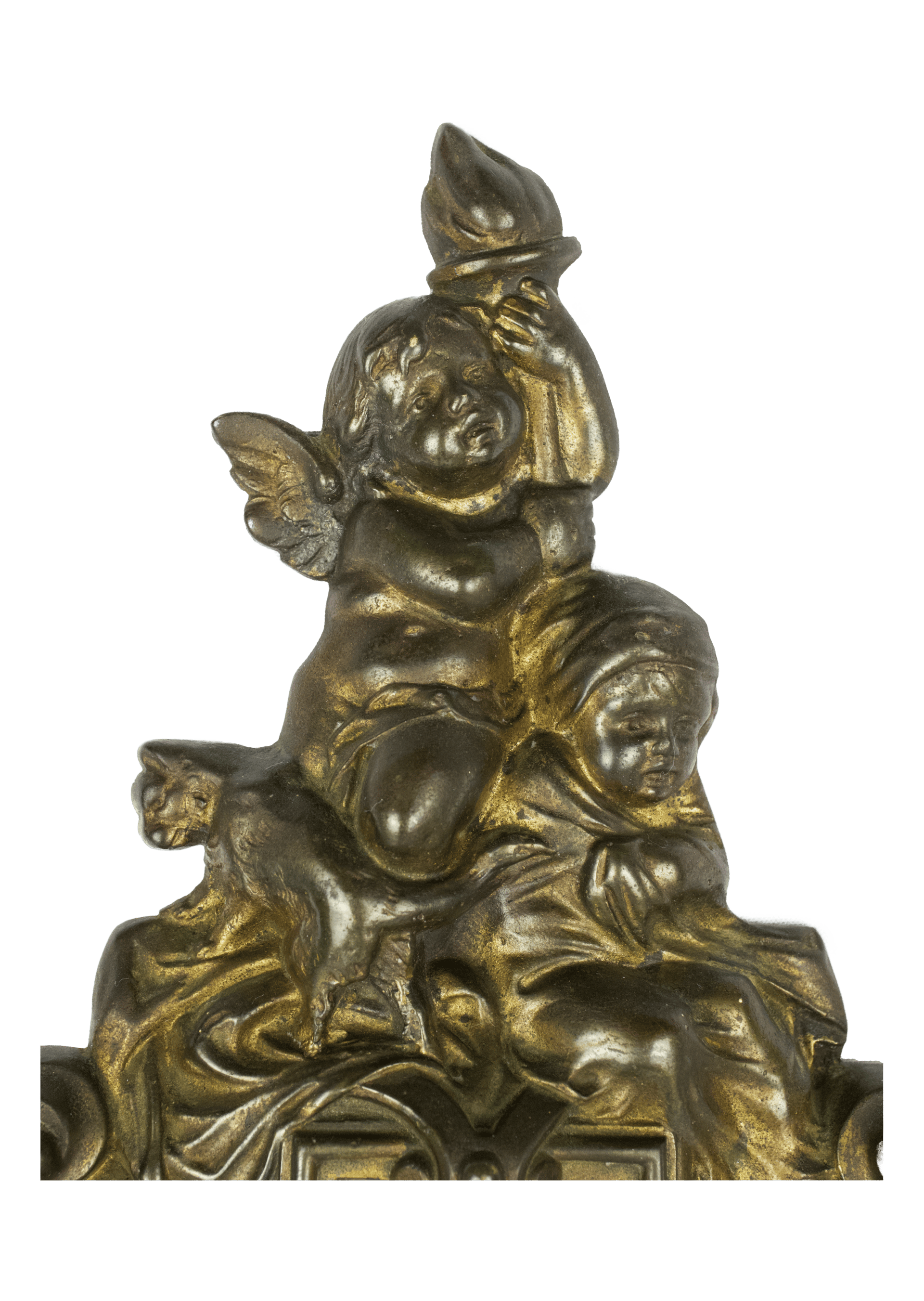 Allegorical Bronze Barometer