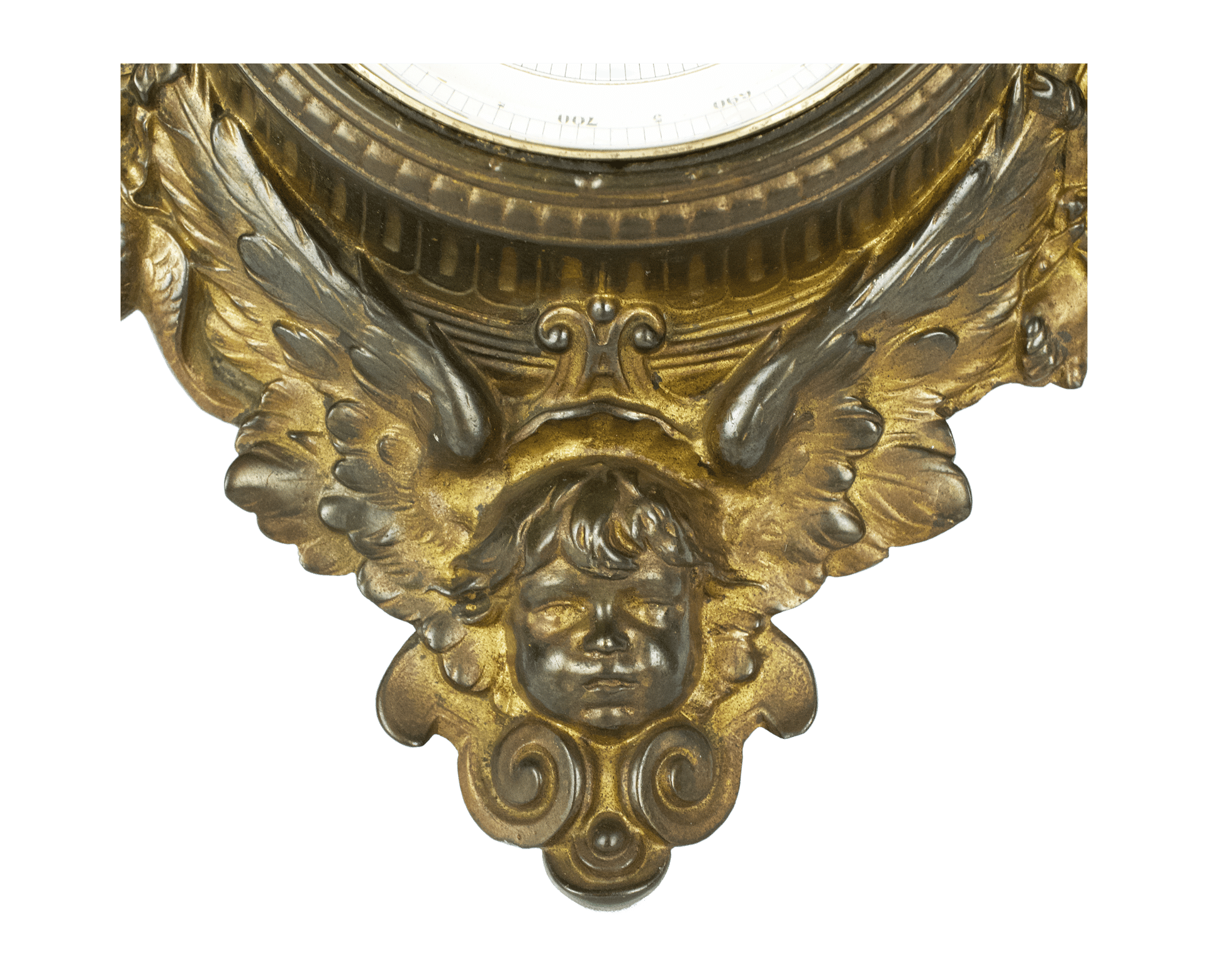 Allegorical Bronze Barometer