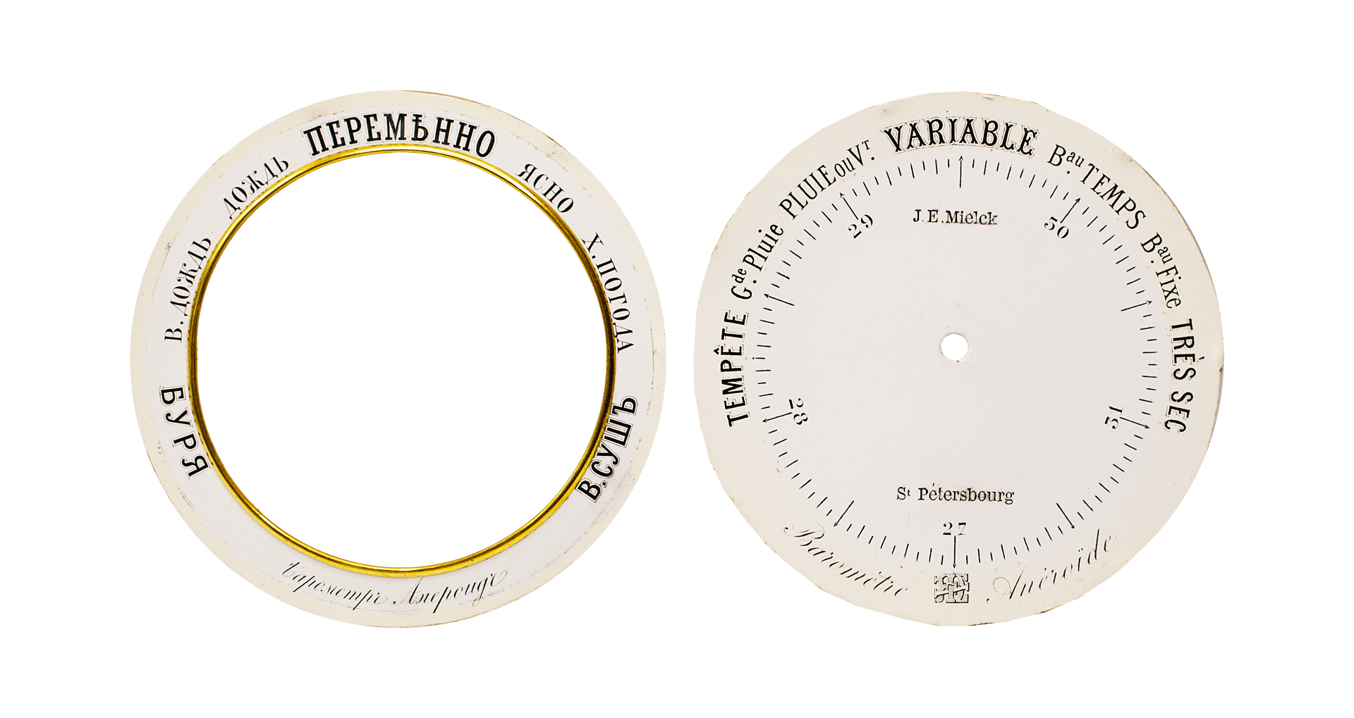 Imperial Russian Aneroid Barometer