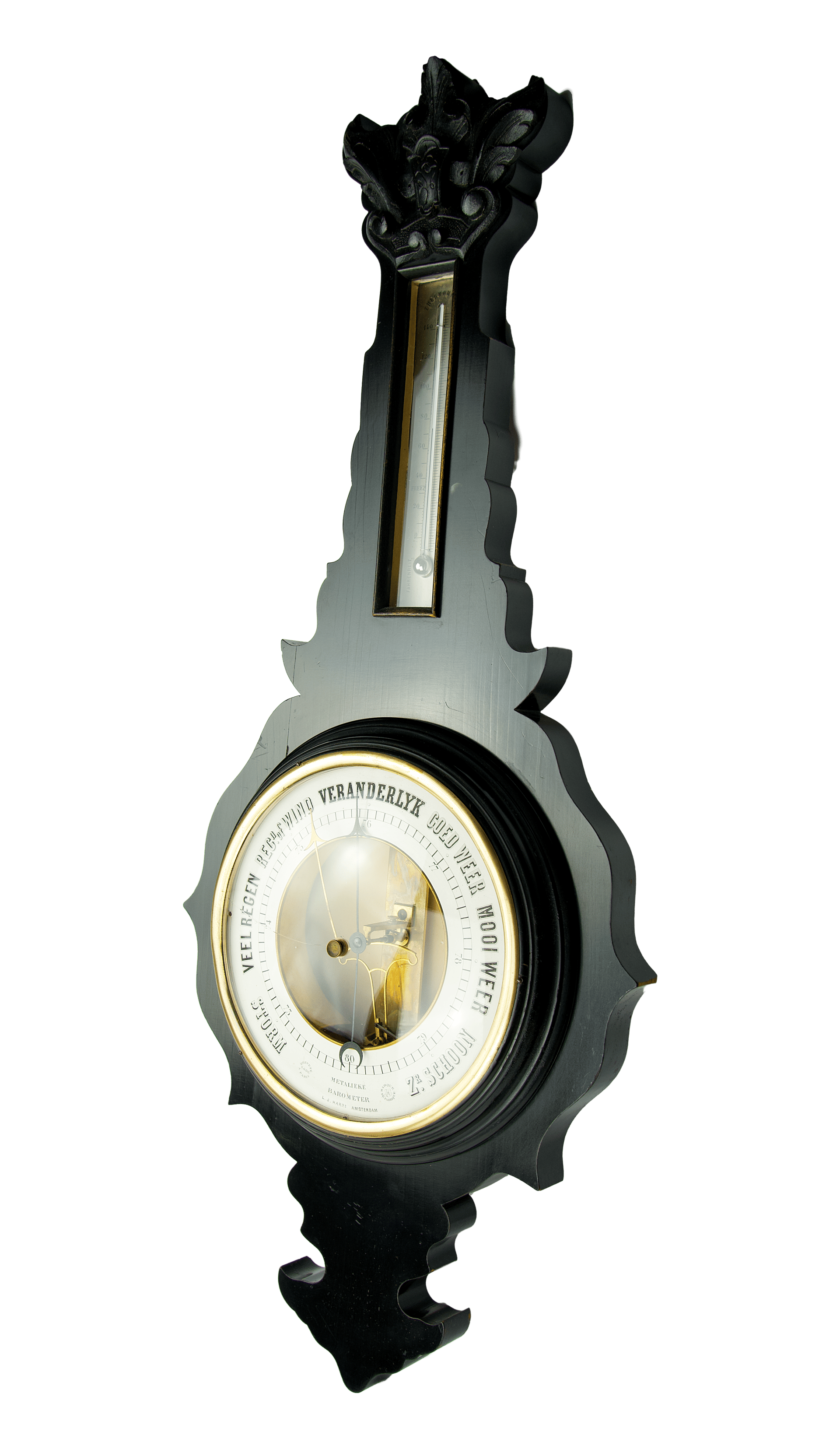 Large Bourdon barometer