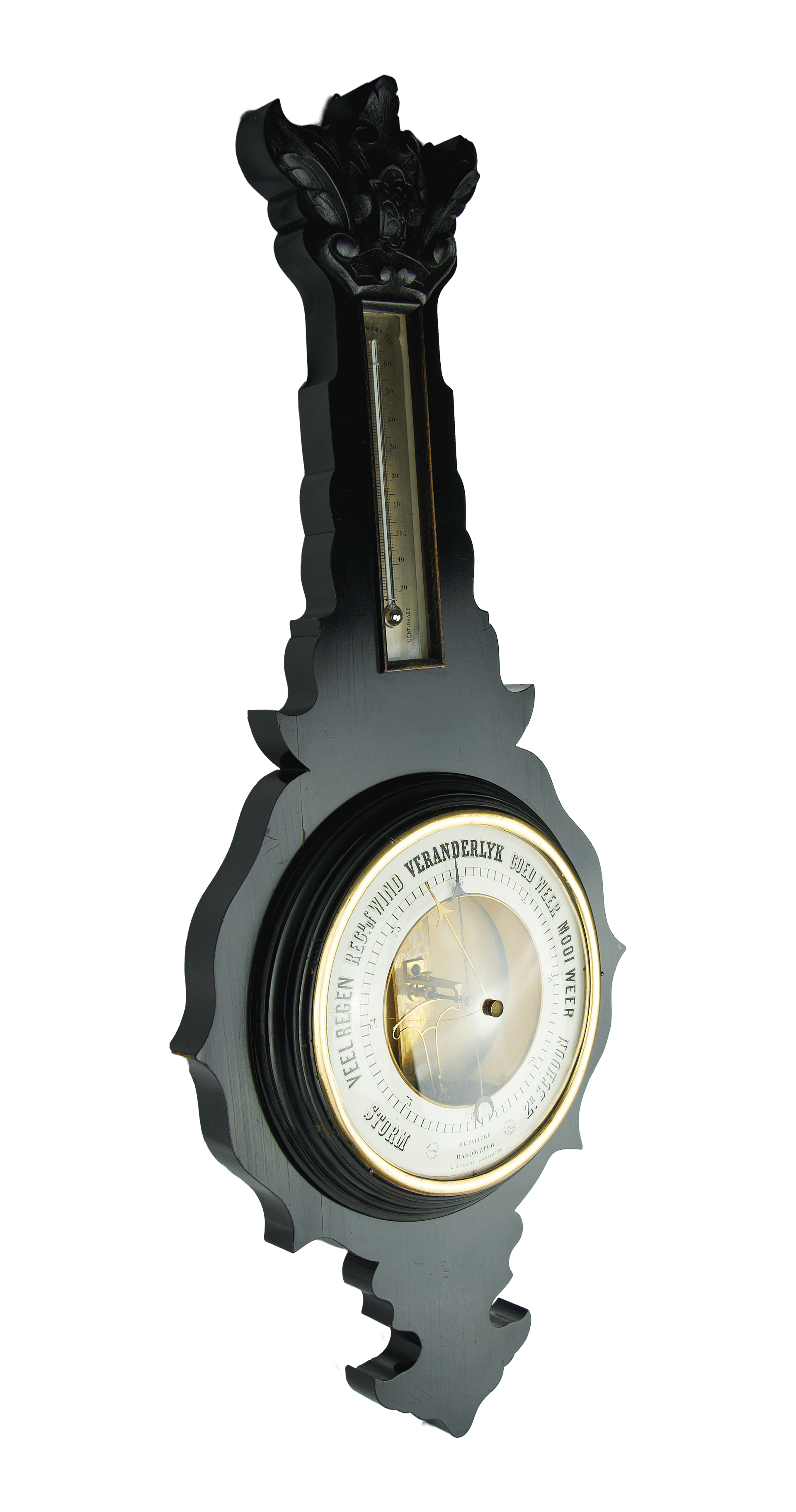 Large Bourdon barometer