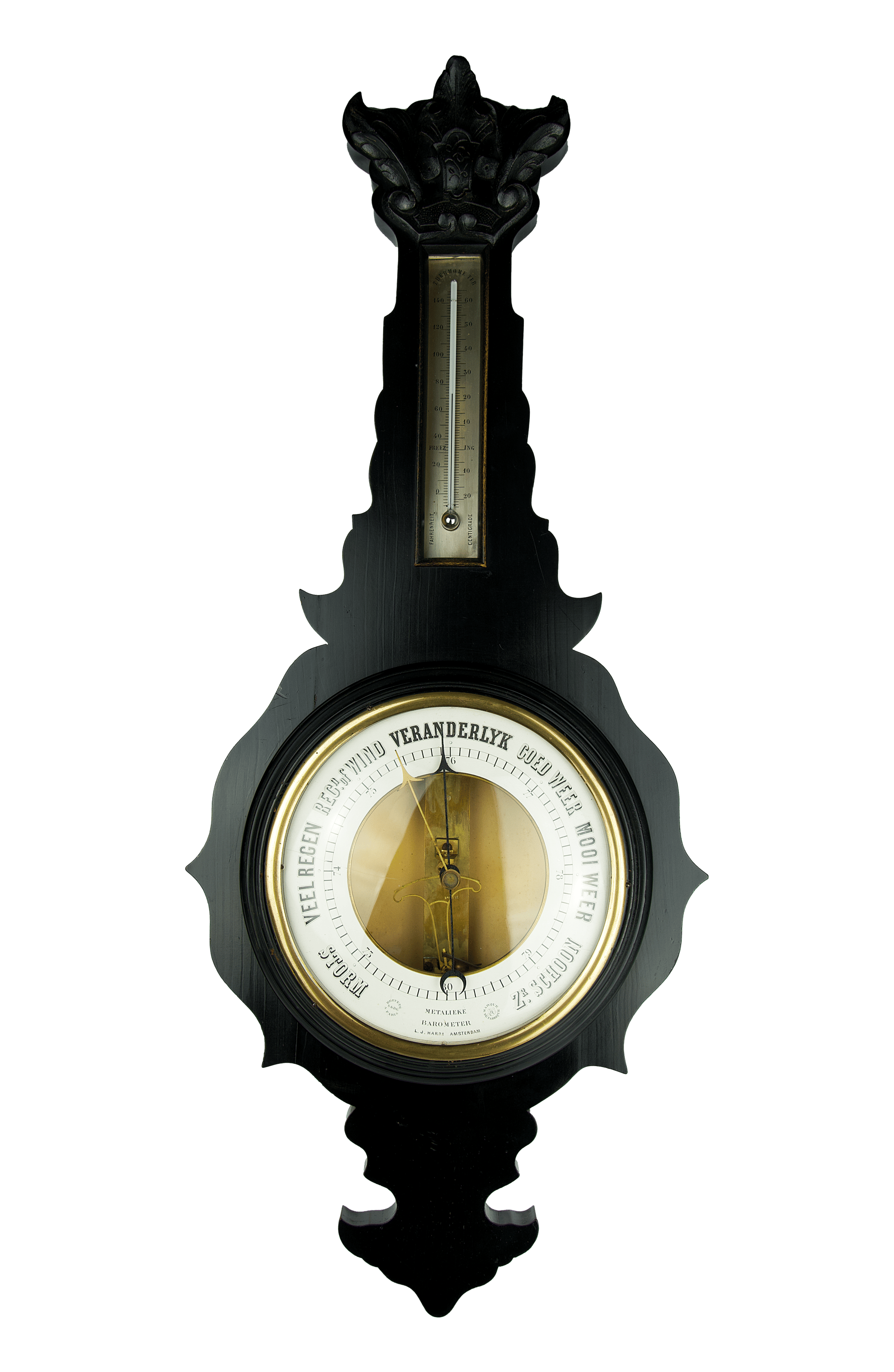 Large Bourdon barometer