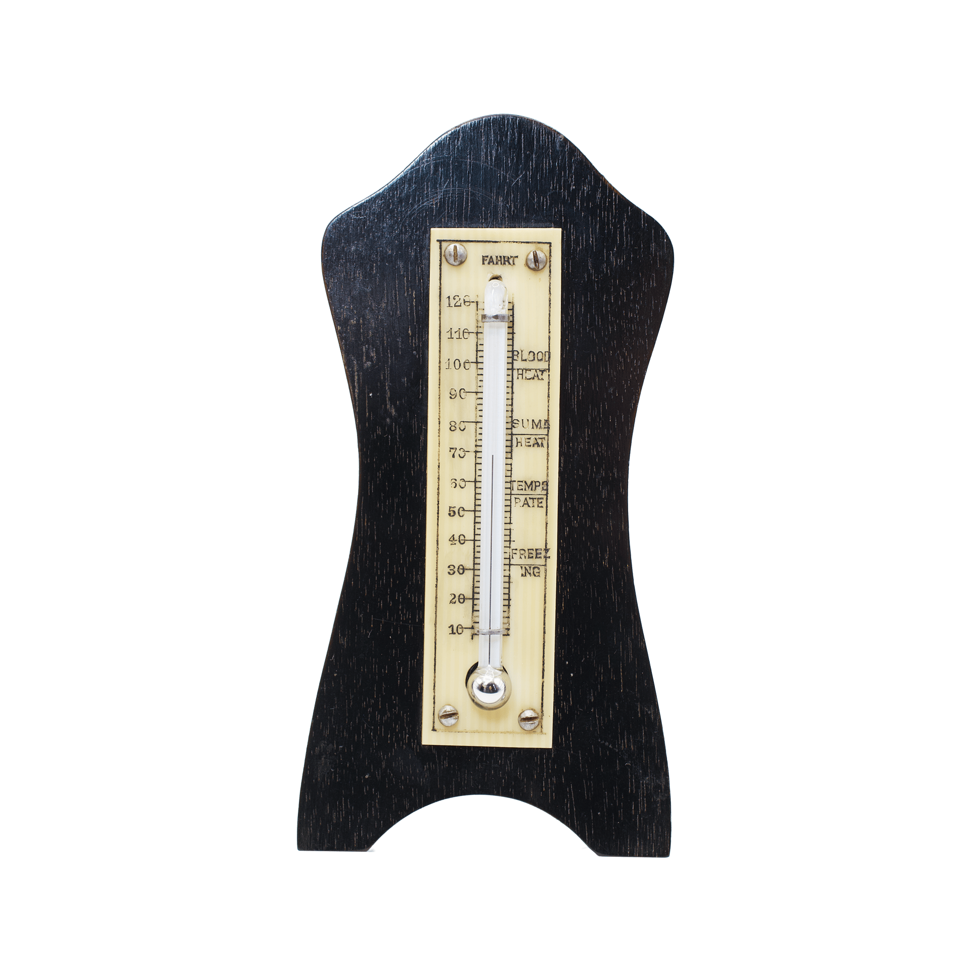 Ebony-cased desk thermometer 