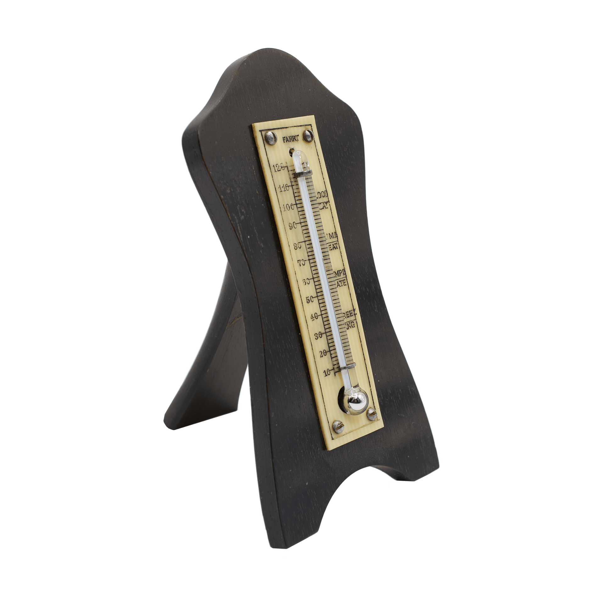 Ebony-cased desk thermometer 