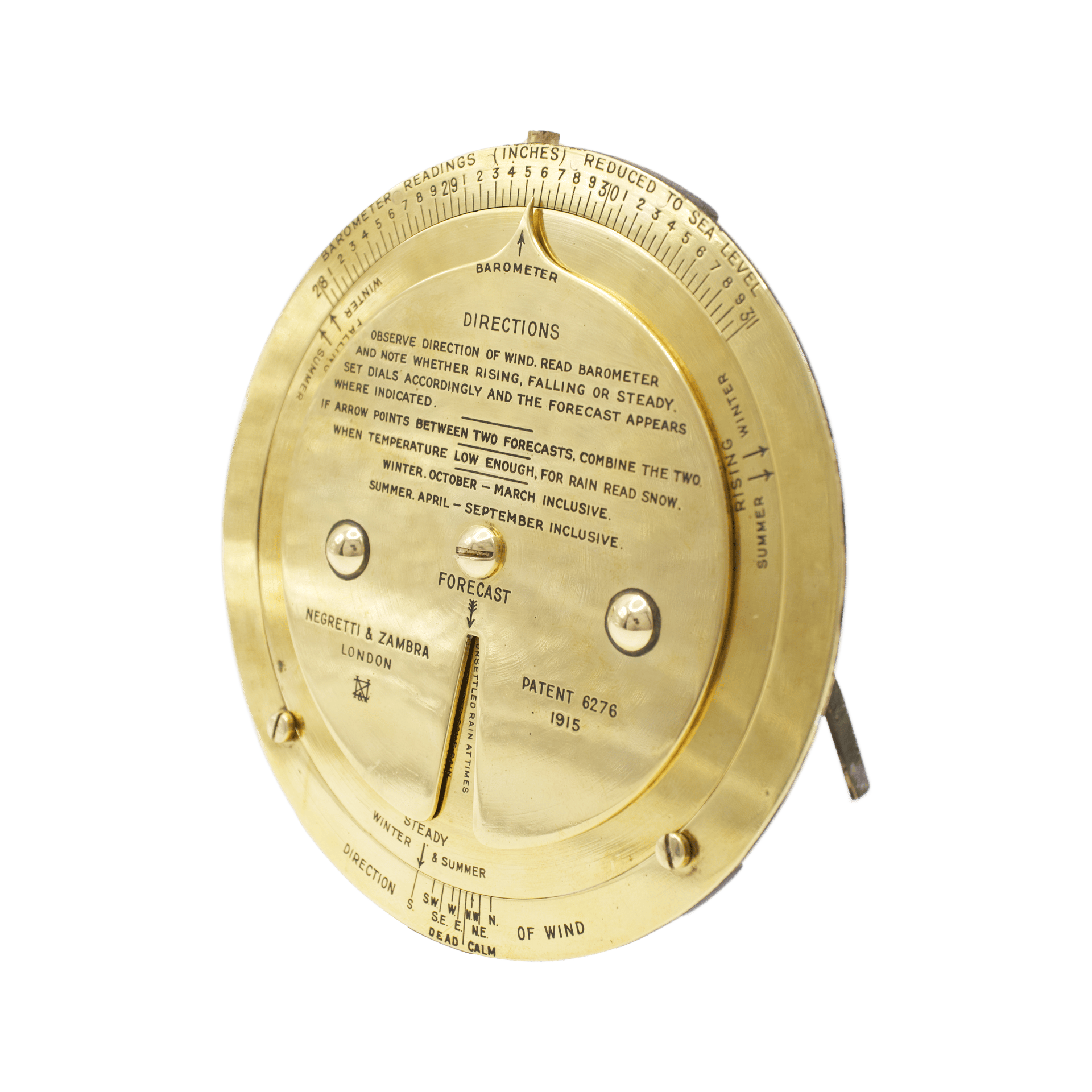 Brass Desk Weather Forecaster