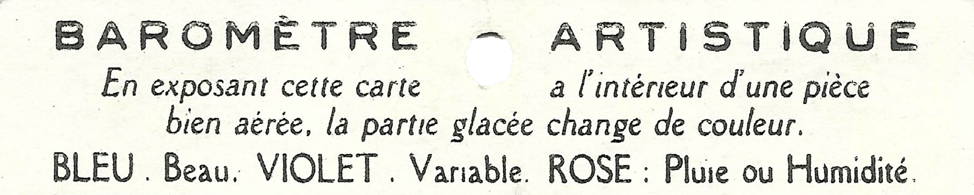 Baromètre artistique