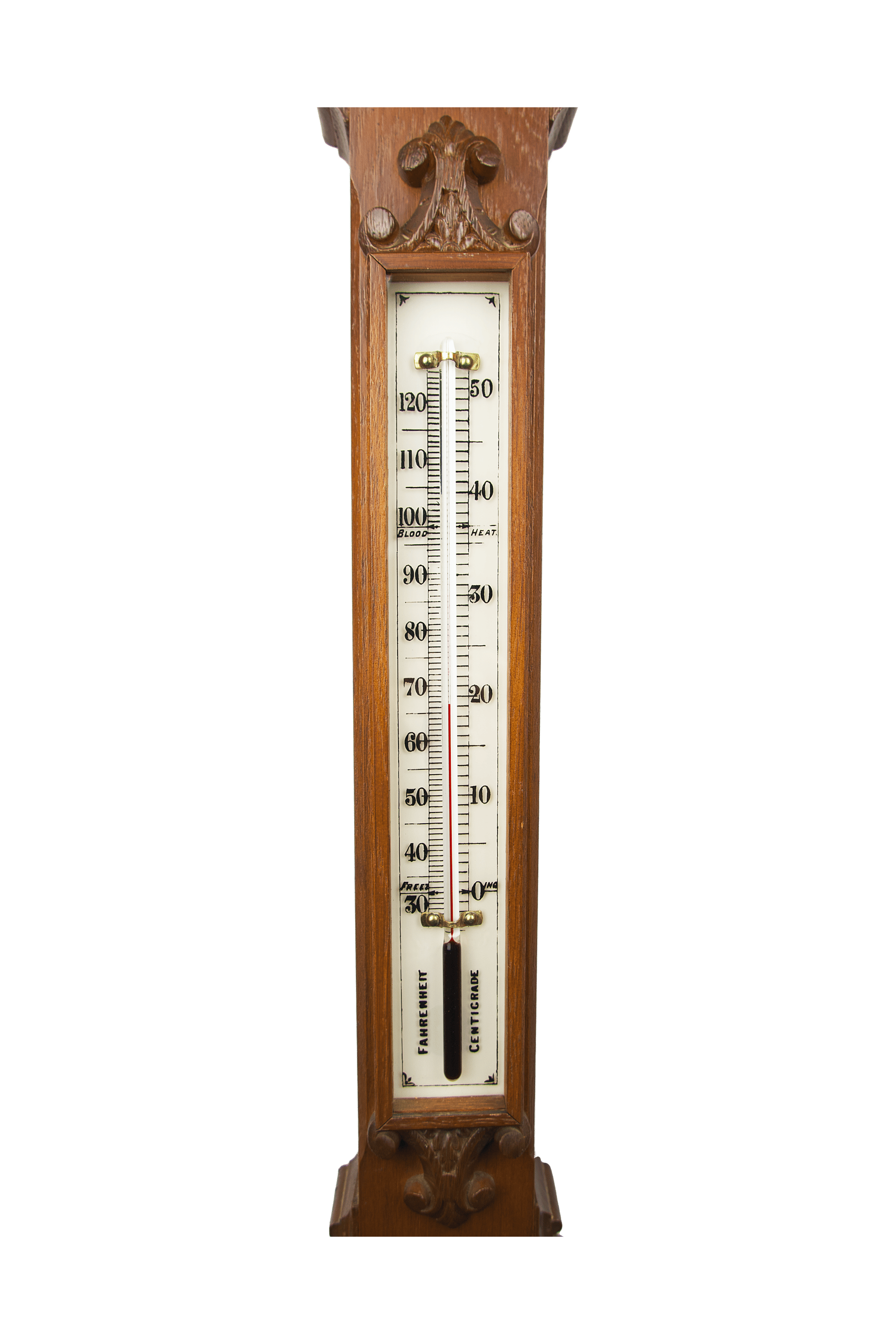 Decorative Pediment-Style Wall Barometer