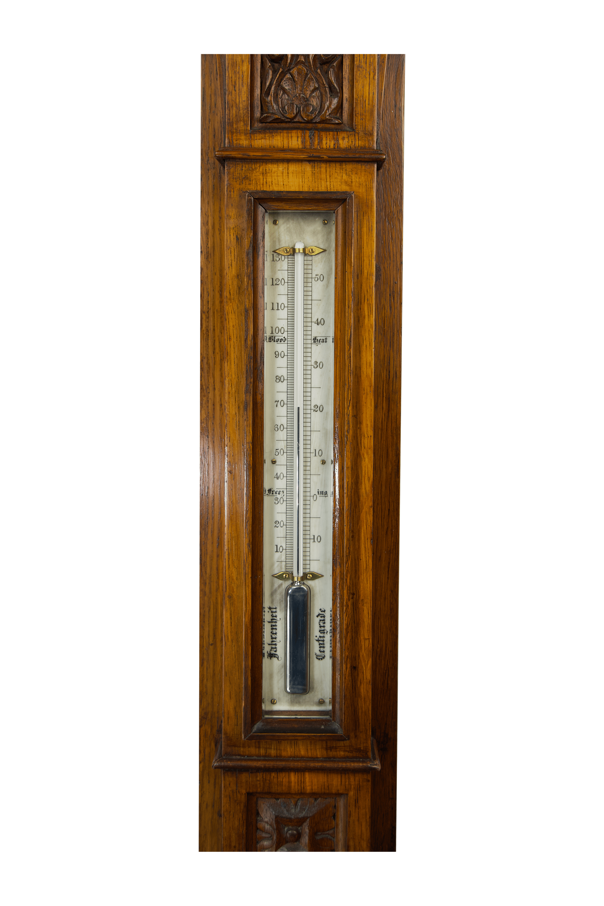 Oak Pediment Barometer
