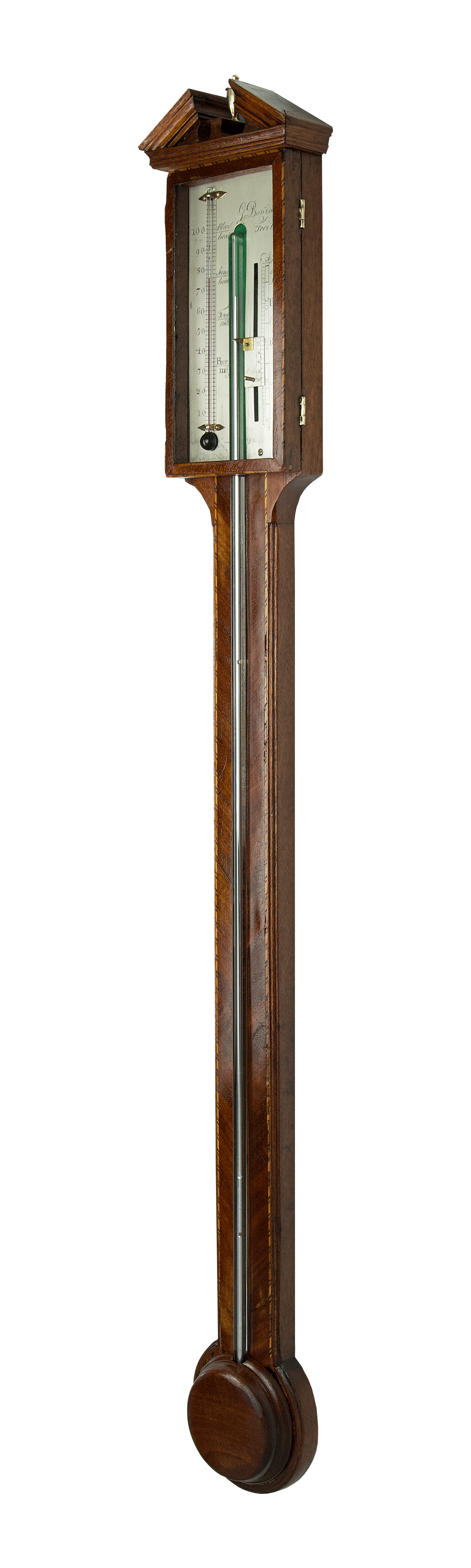 Mahogany Bulb Cistern Barometer