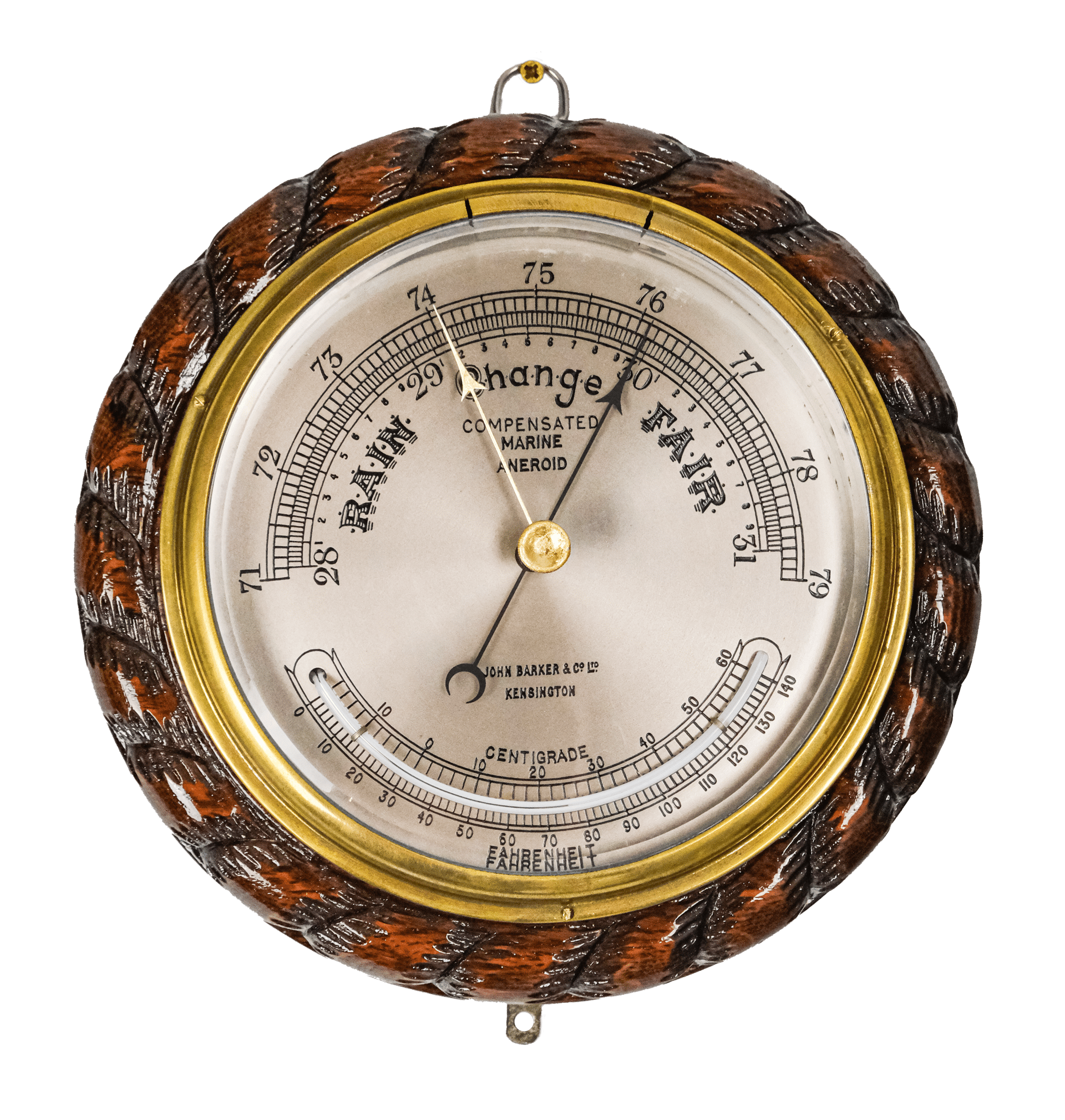 Rope frame Marine aneroid