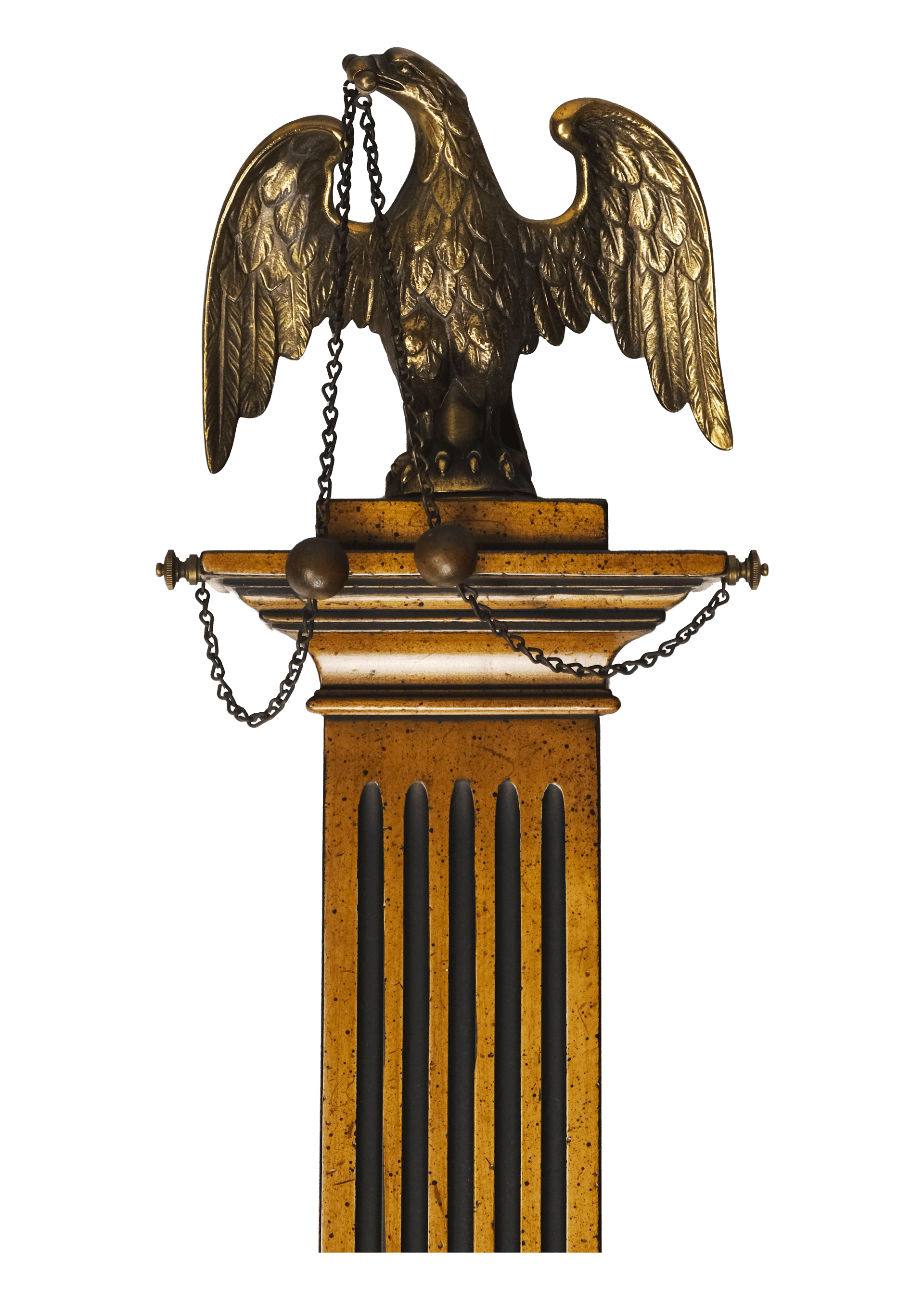 Federal Style barometer with eagle finial