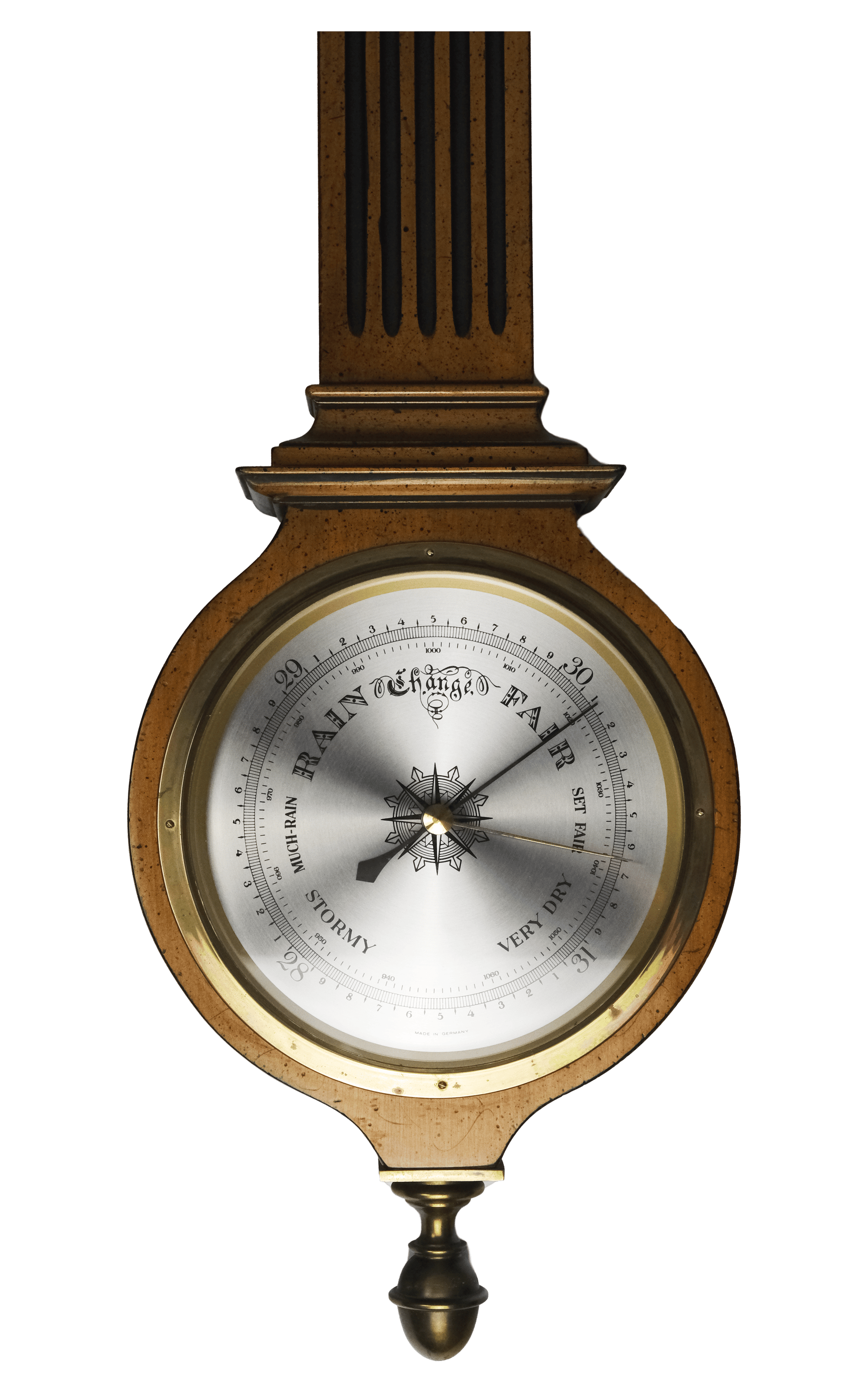 Federal Style barometer with eagle finial