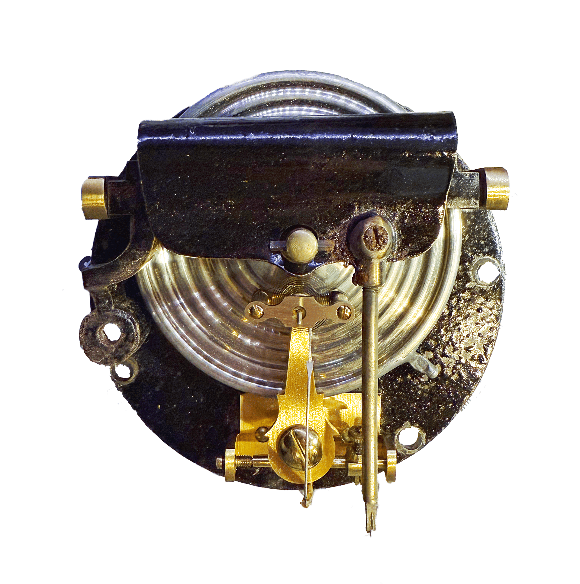 Marine brass barometer