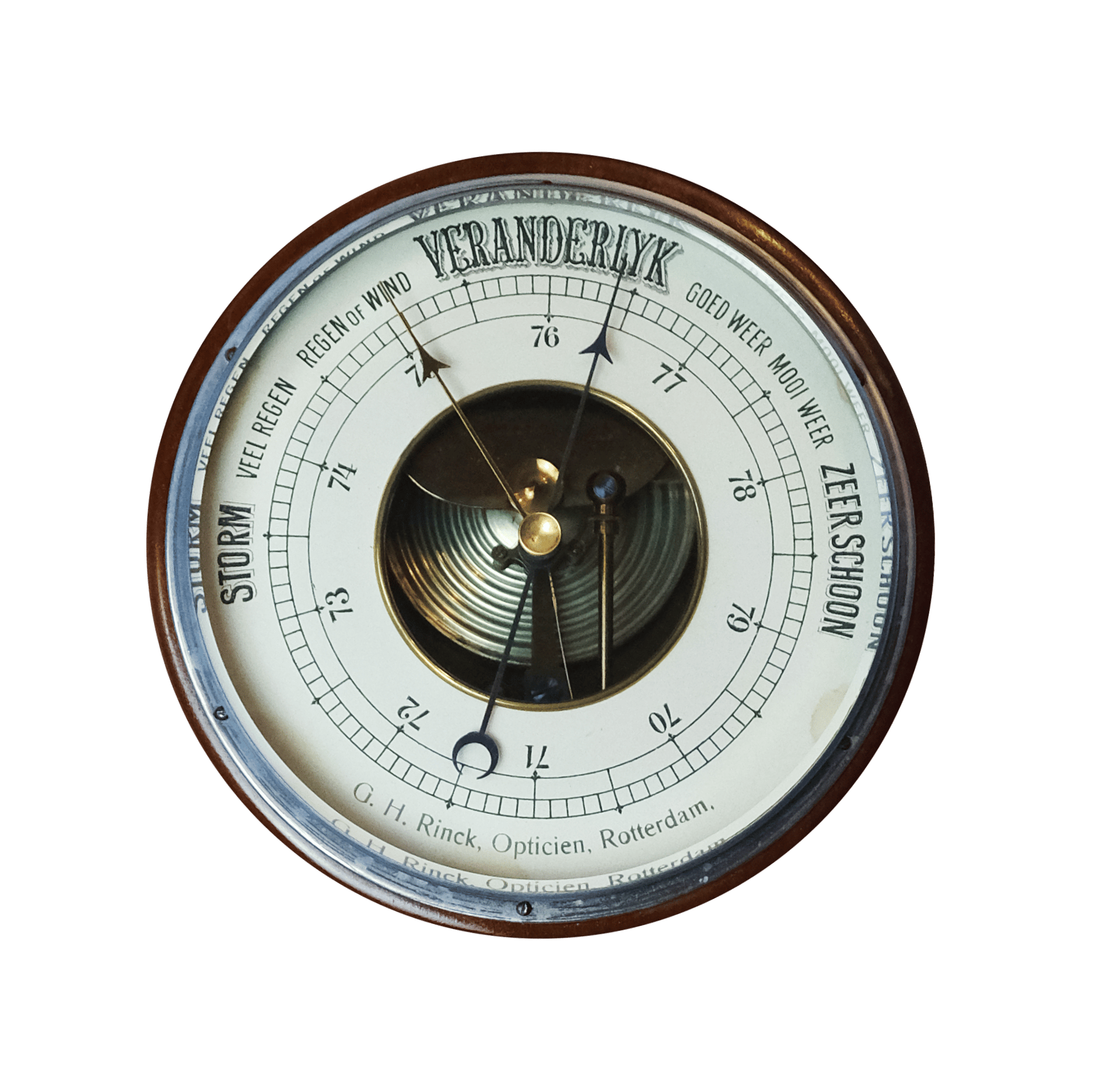 Neoclassical Mahogany Barometer