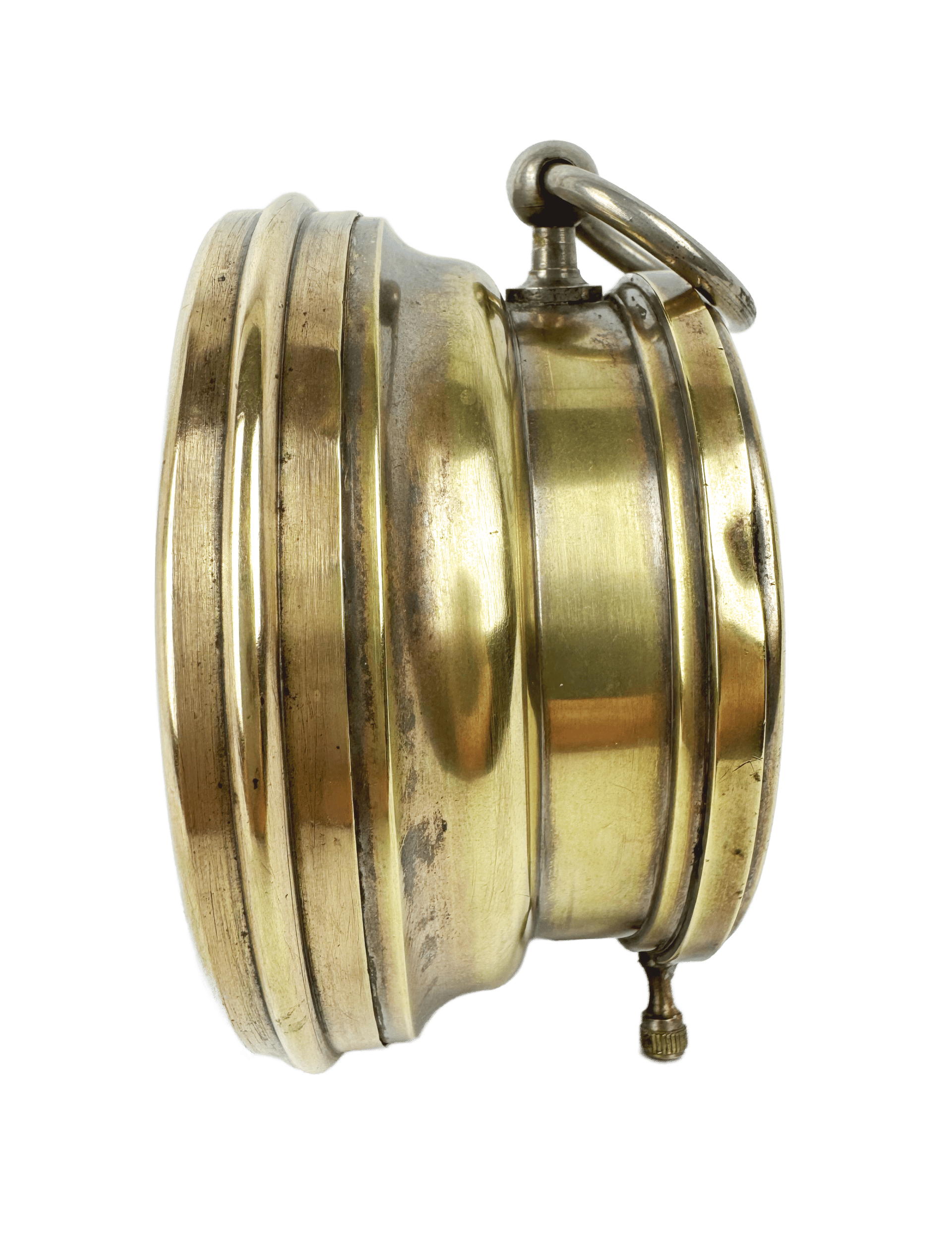 Reverse glass painting landscape barometer