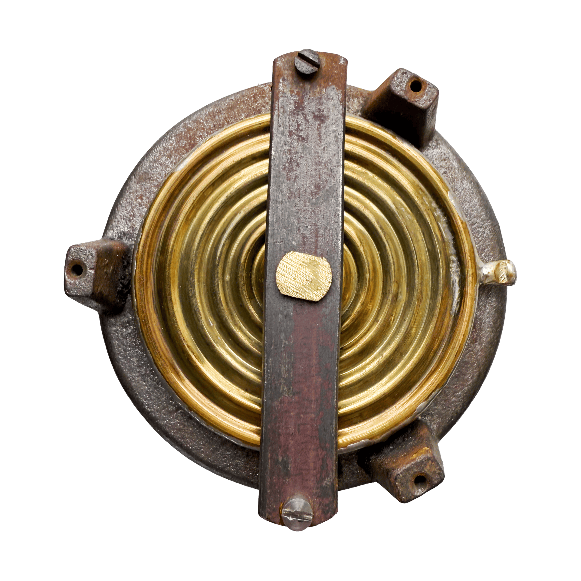 Baroque-ornamented desk barometer