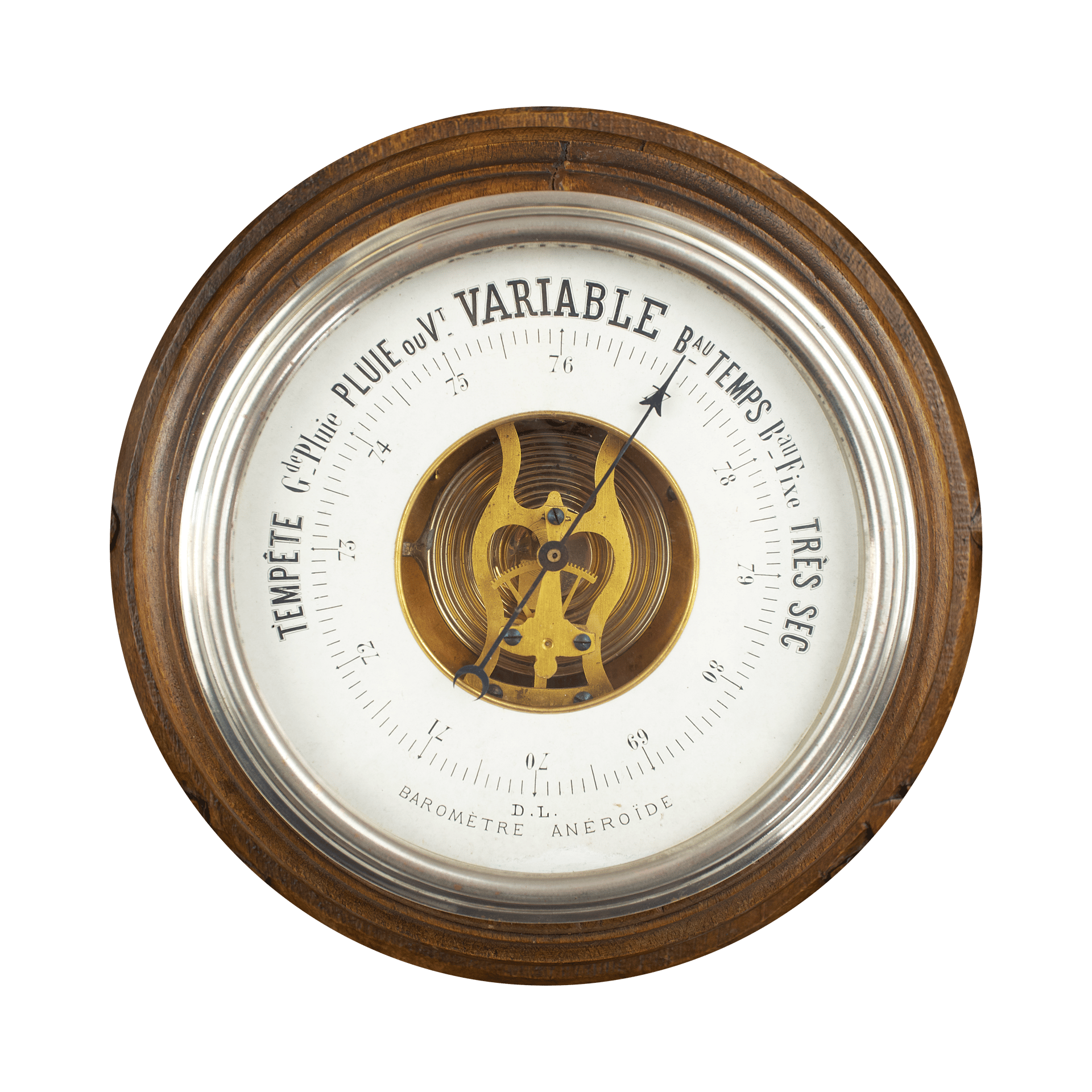 Black Forest Hunting Motif Aneroid Barometer