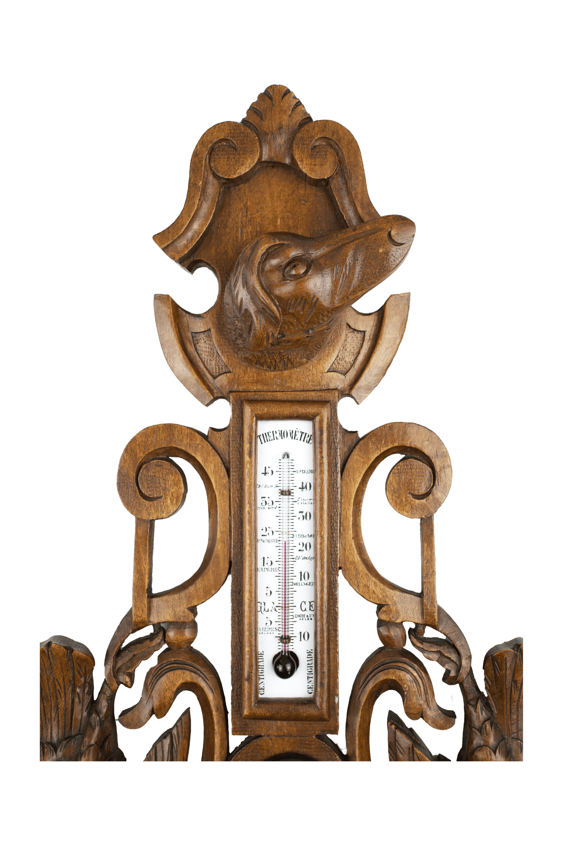 Black Forest Hunting Motif Aneroid Barometer