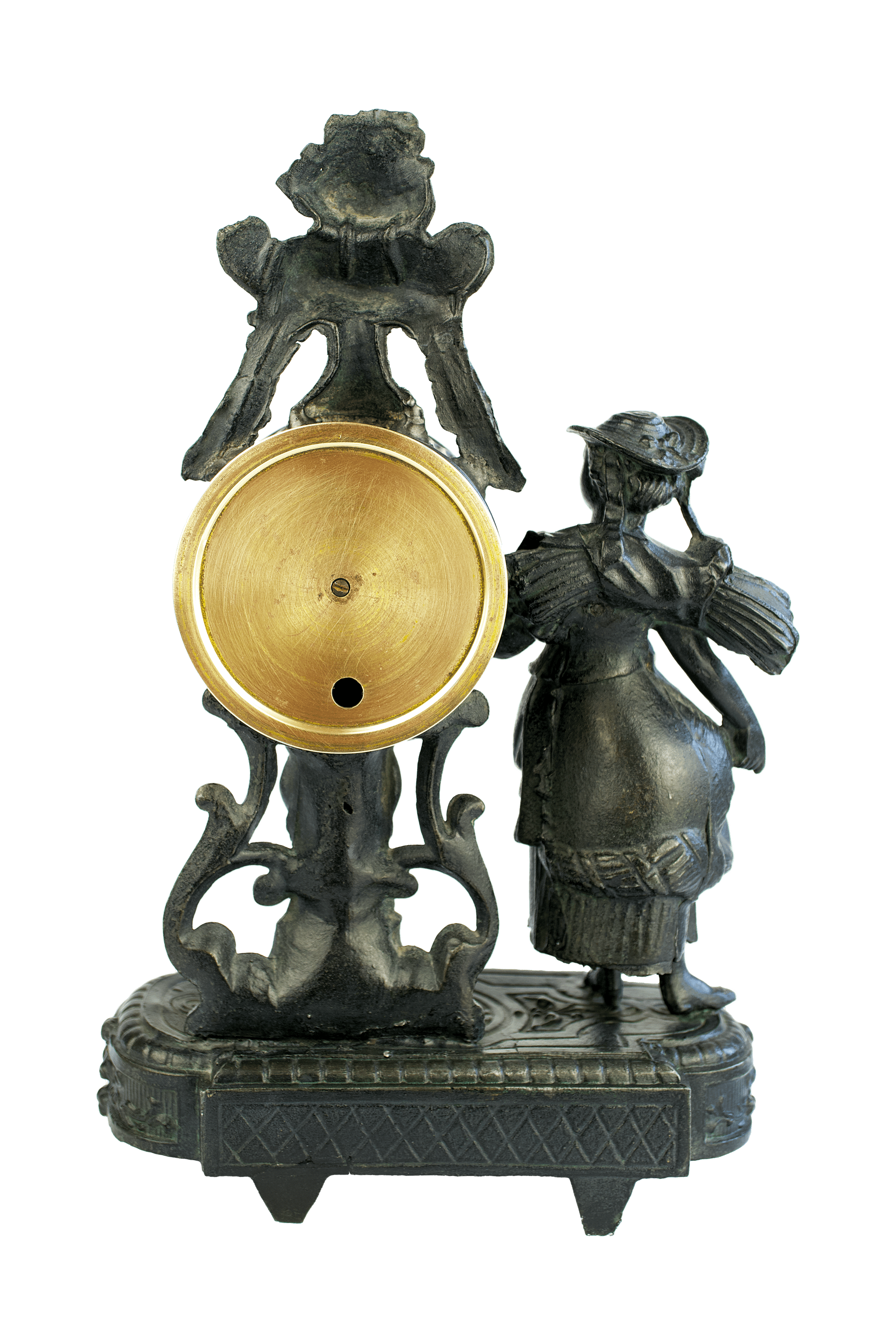Napoleon III Figural Cast Aneroid Barometer