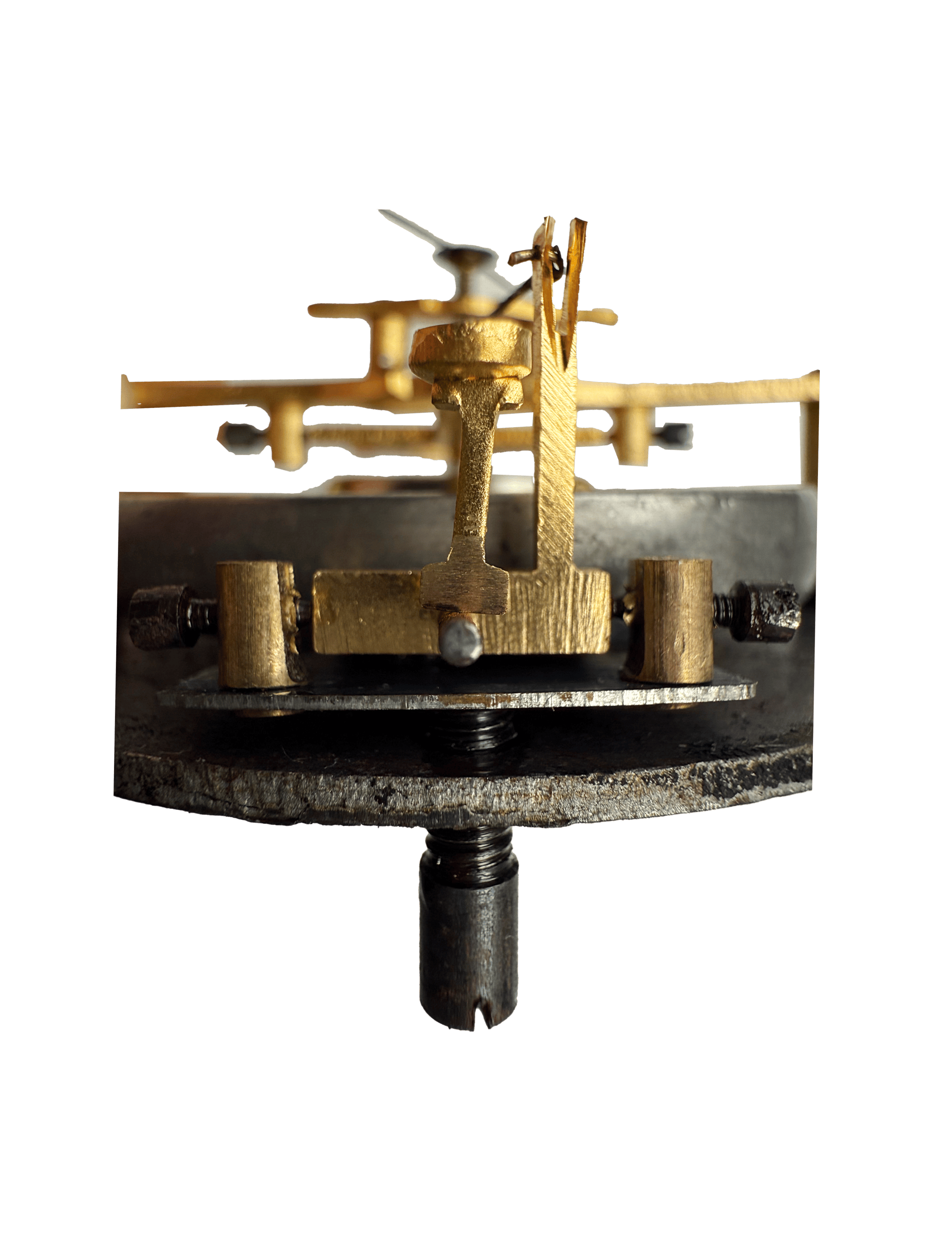 Grotesque Green Man Aneroid Barometer