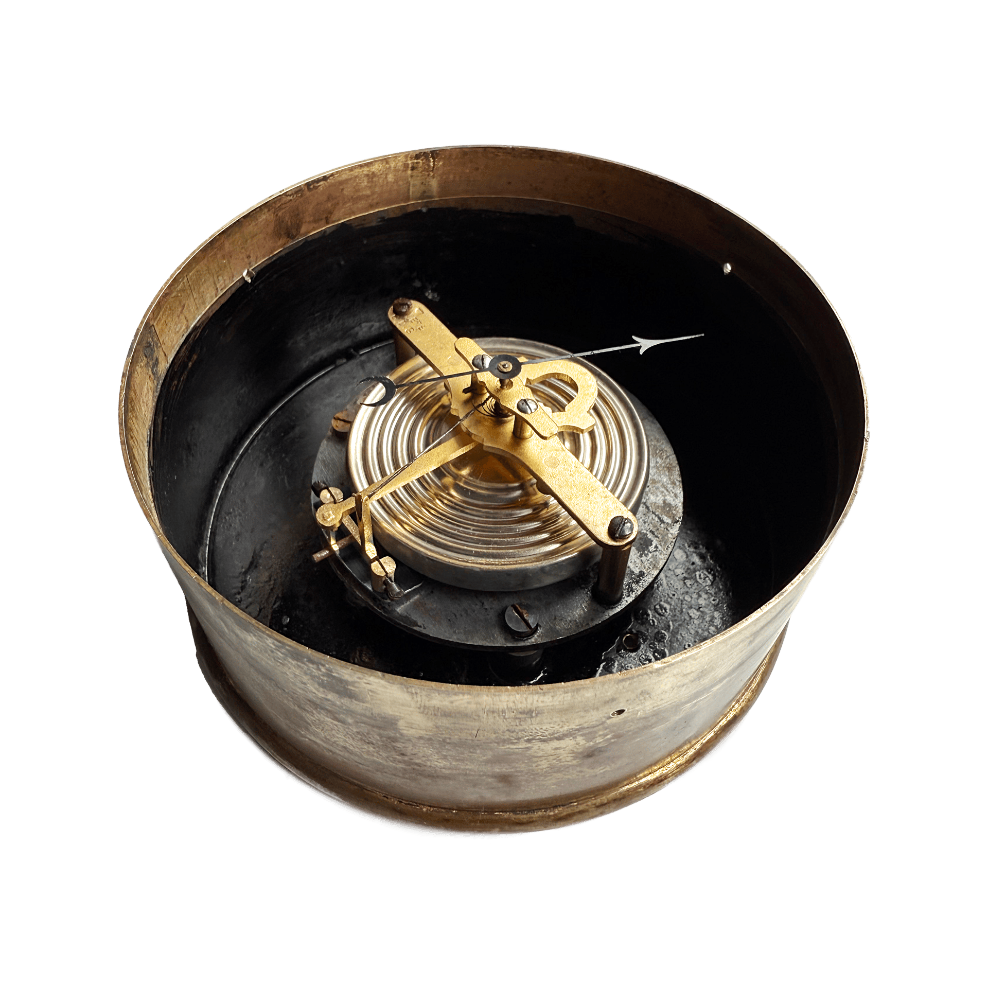 Grotesque Green Man Aneroid Barometer