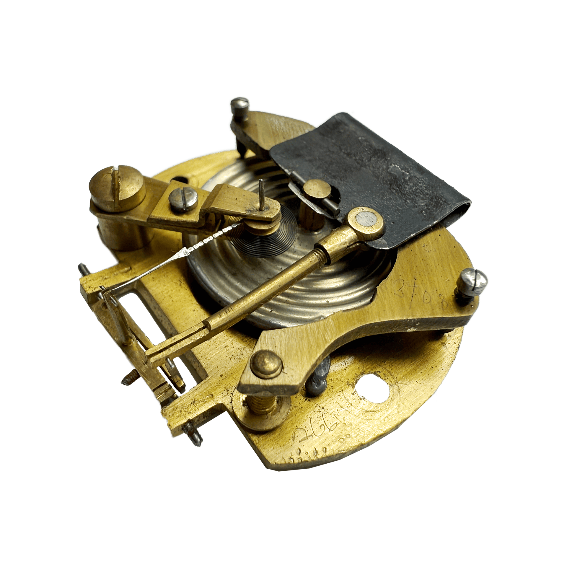 Silver-Mounted Paperweight Barometer