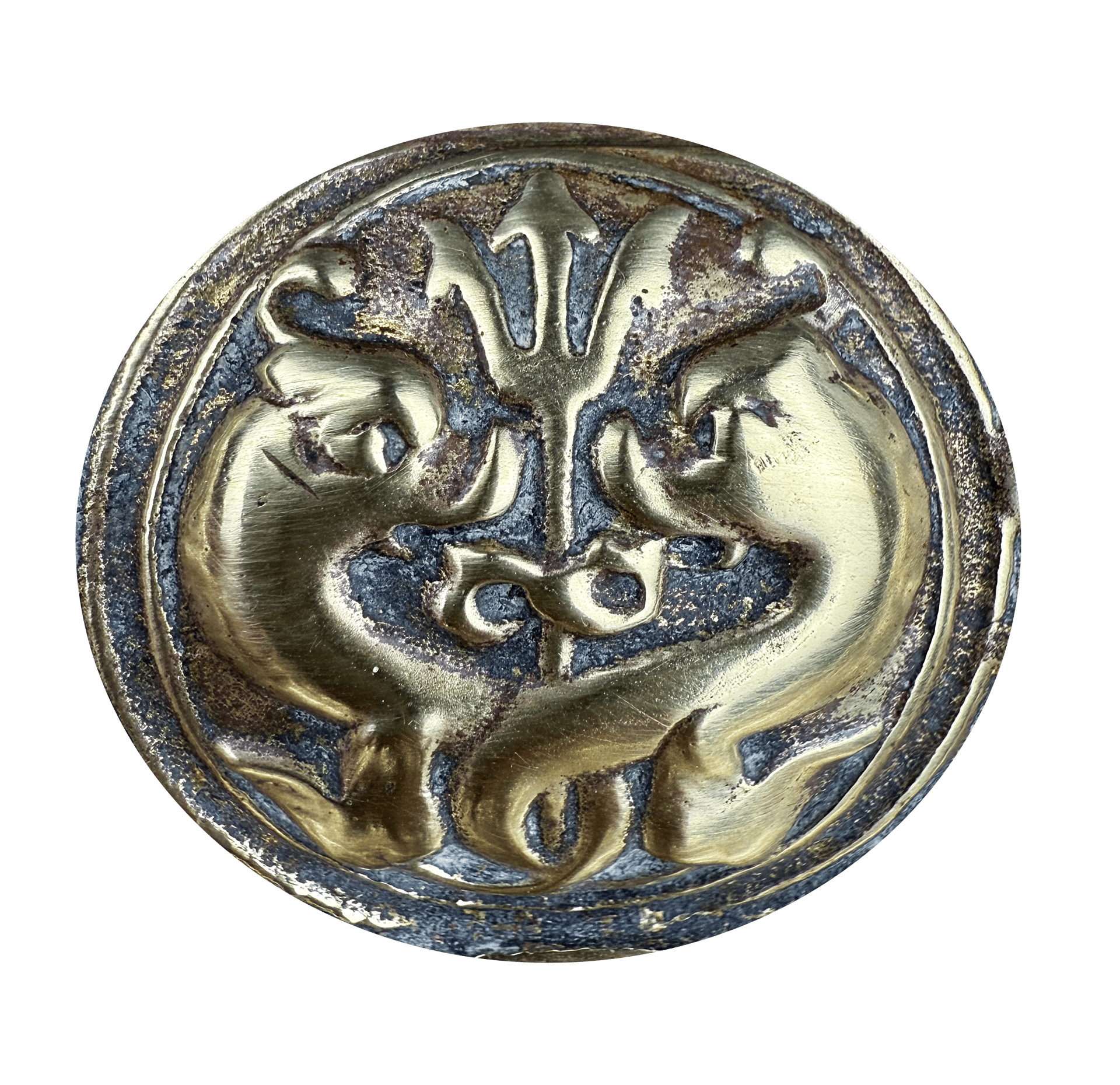 Bronze-Mounted Mercury Thermometer with Medallions