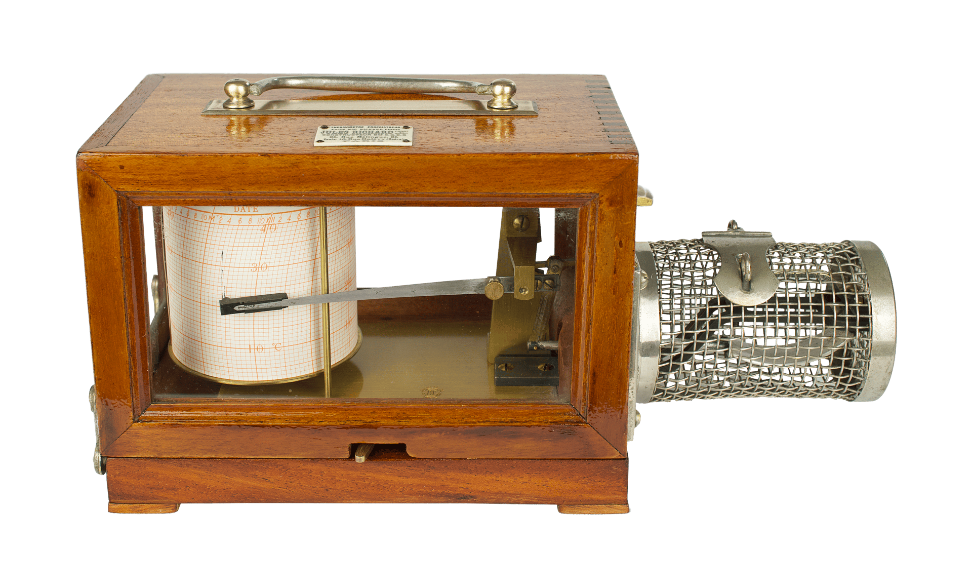 Bourdon tube thermograph