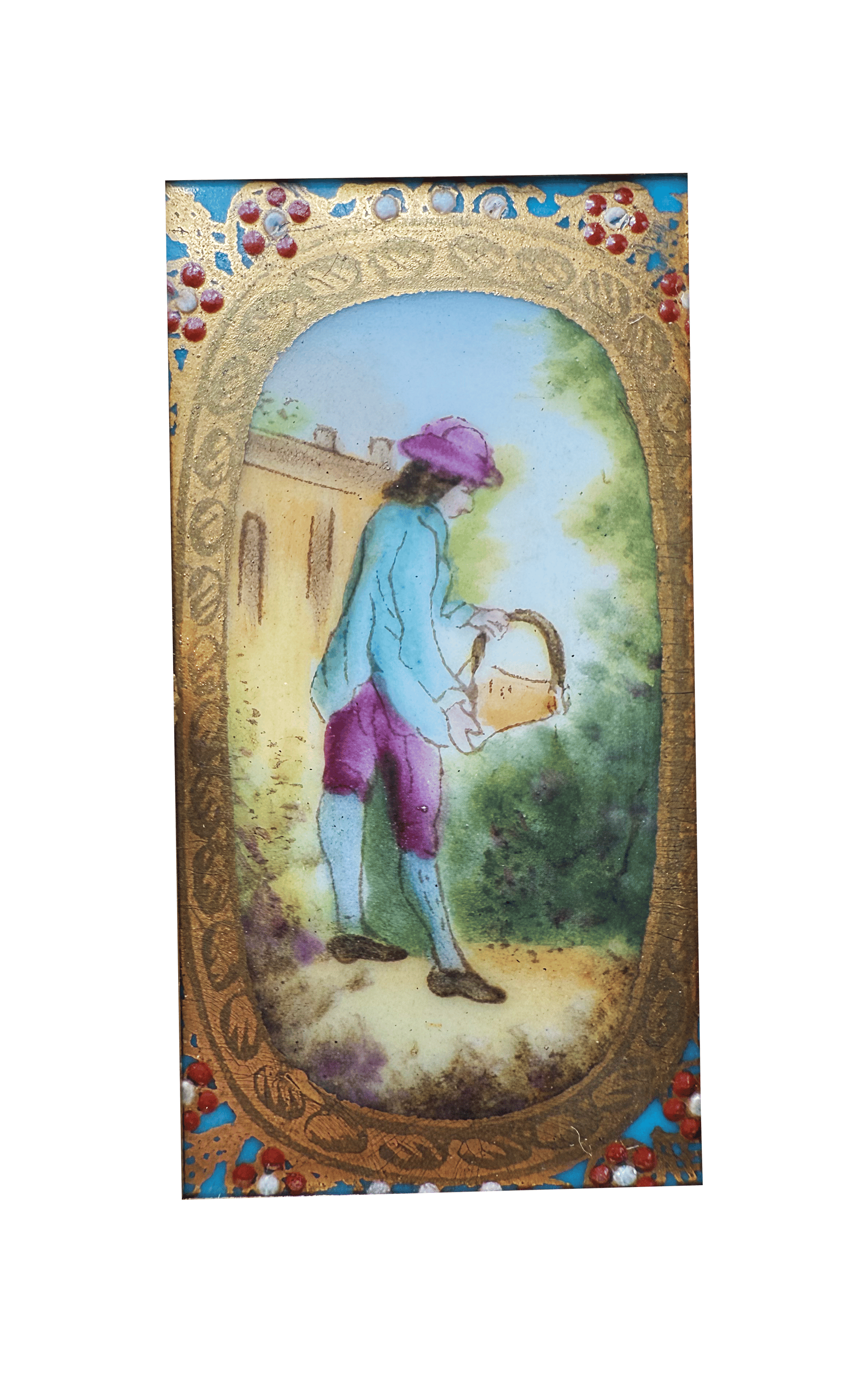 Carriage clock with barometer