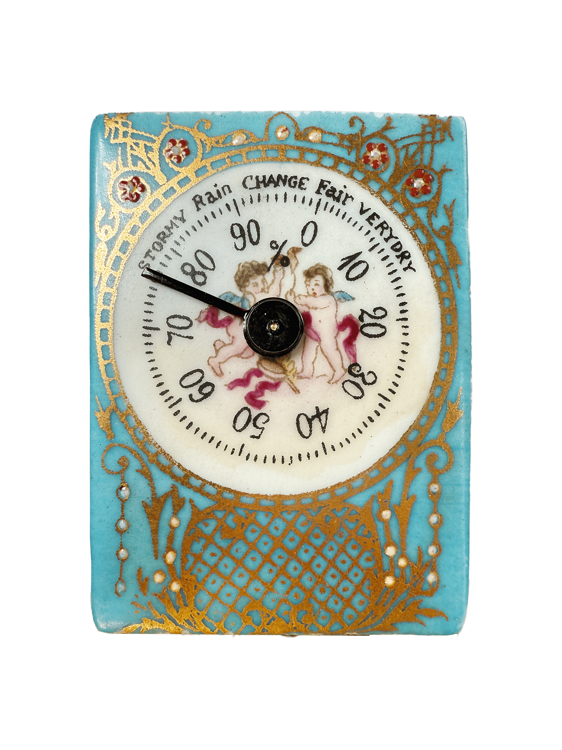 Carriage clock with barometer