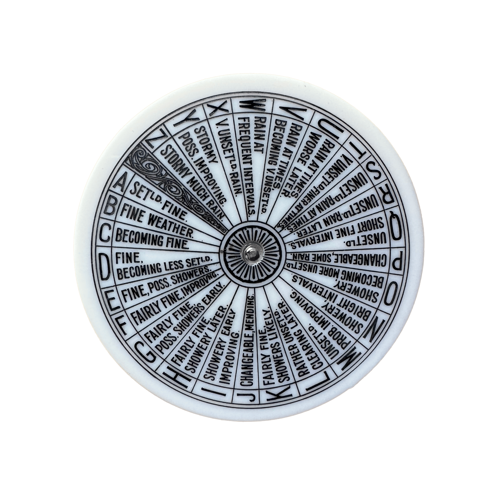 Celluloid weather forecaster