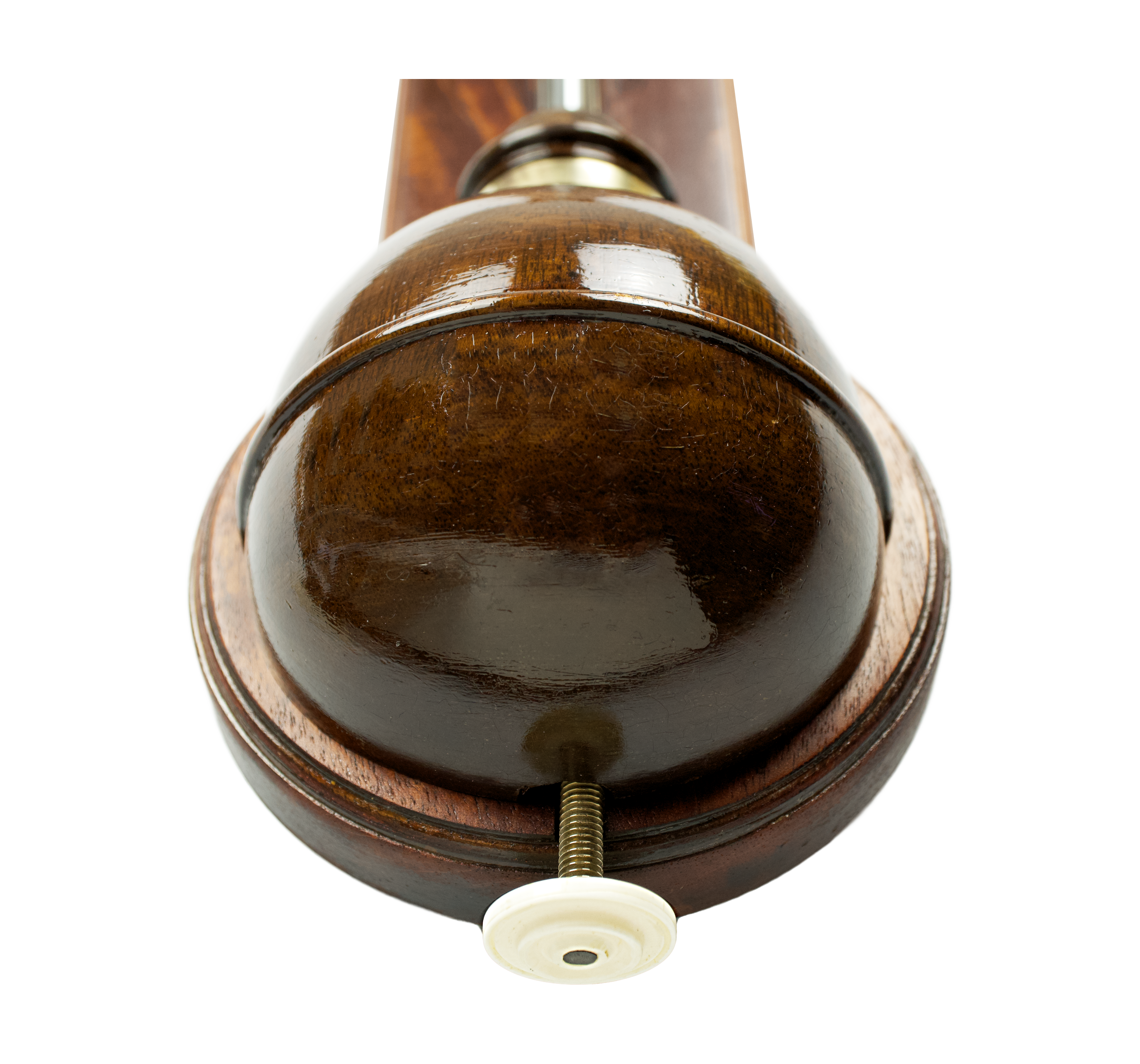 Flame-mahogany stick barometer