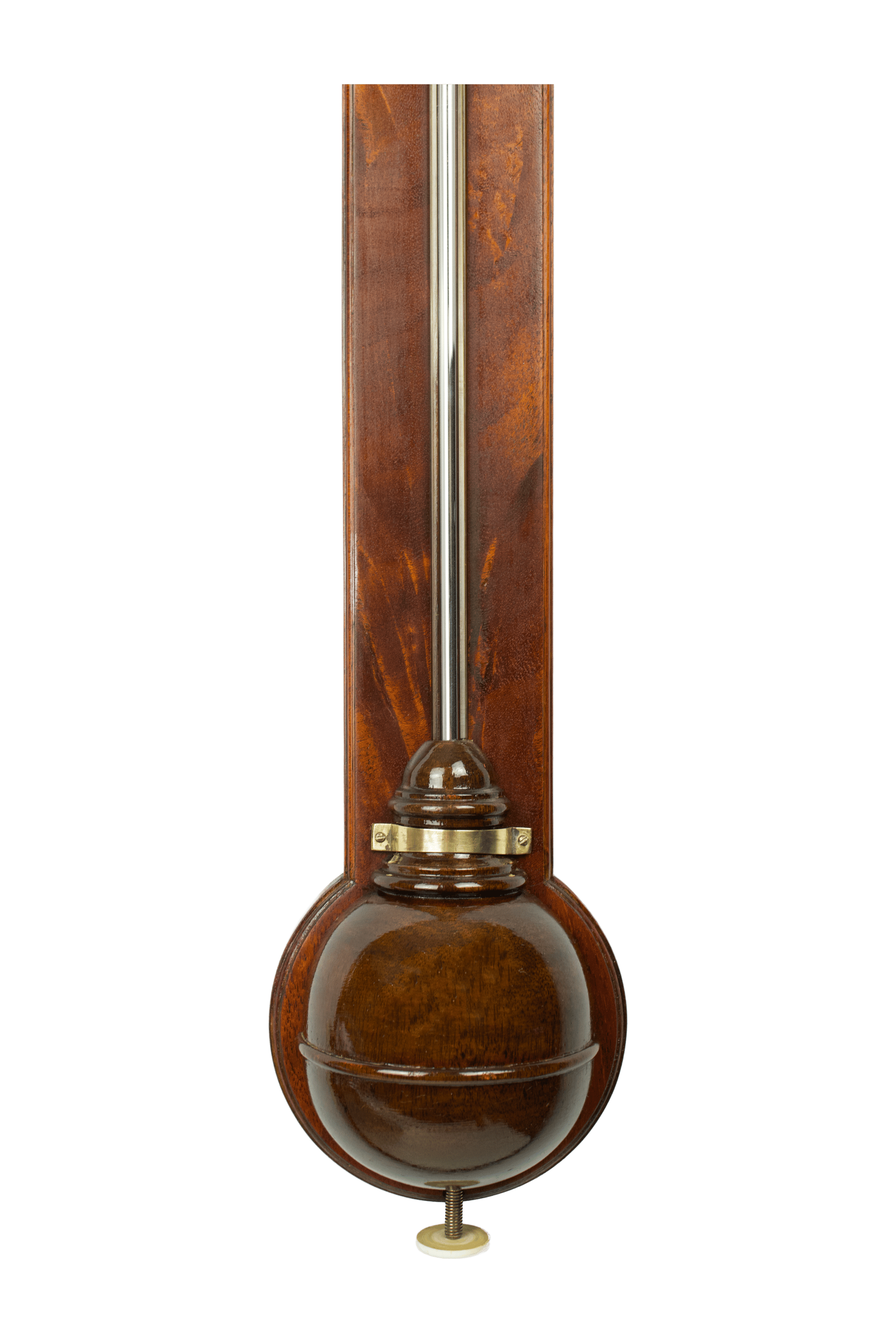 Flame-mahogany stick barometer