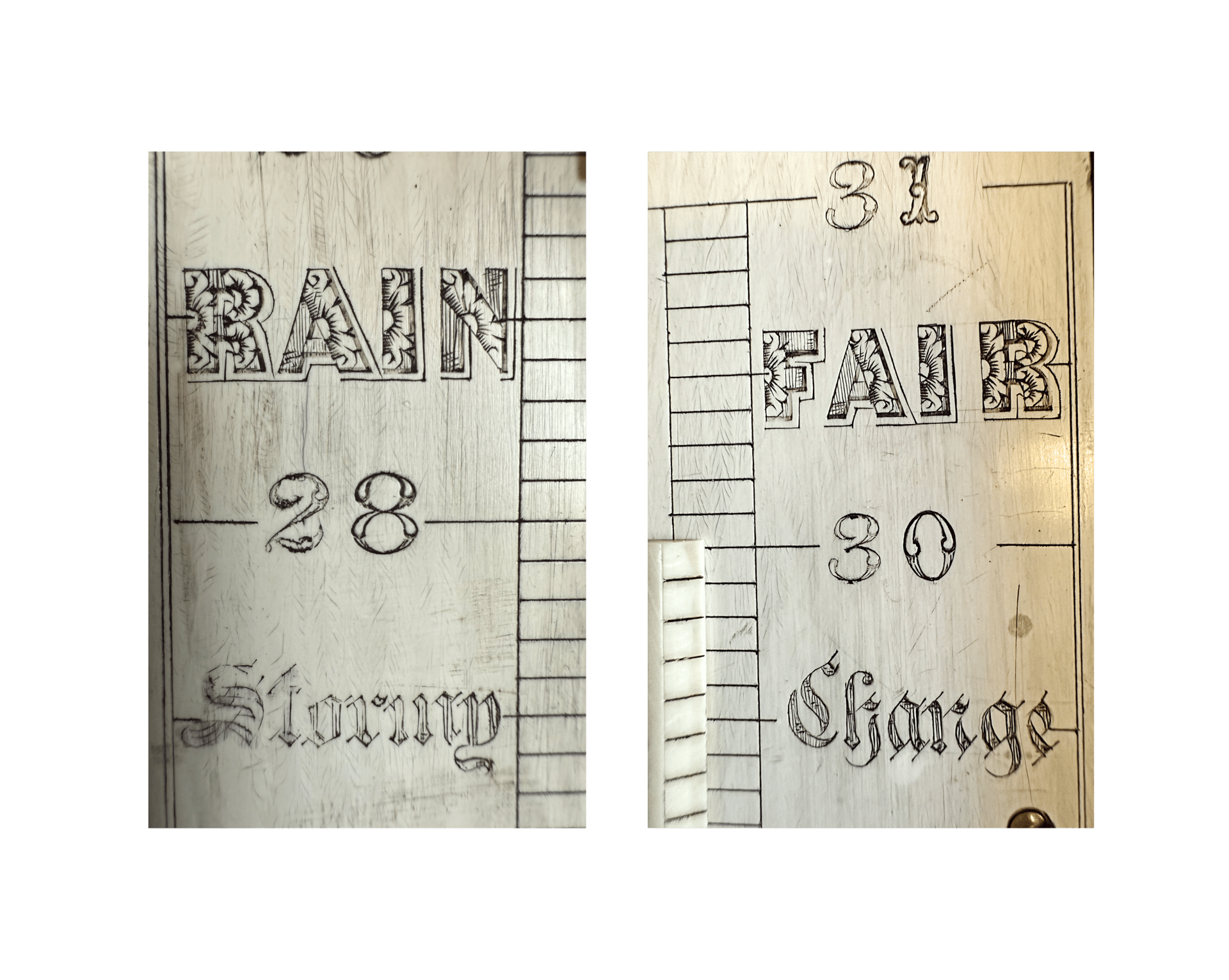 Rosewood Cistern Barometer