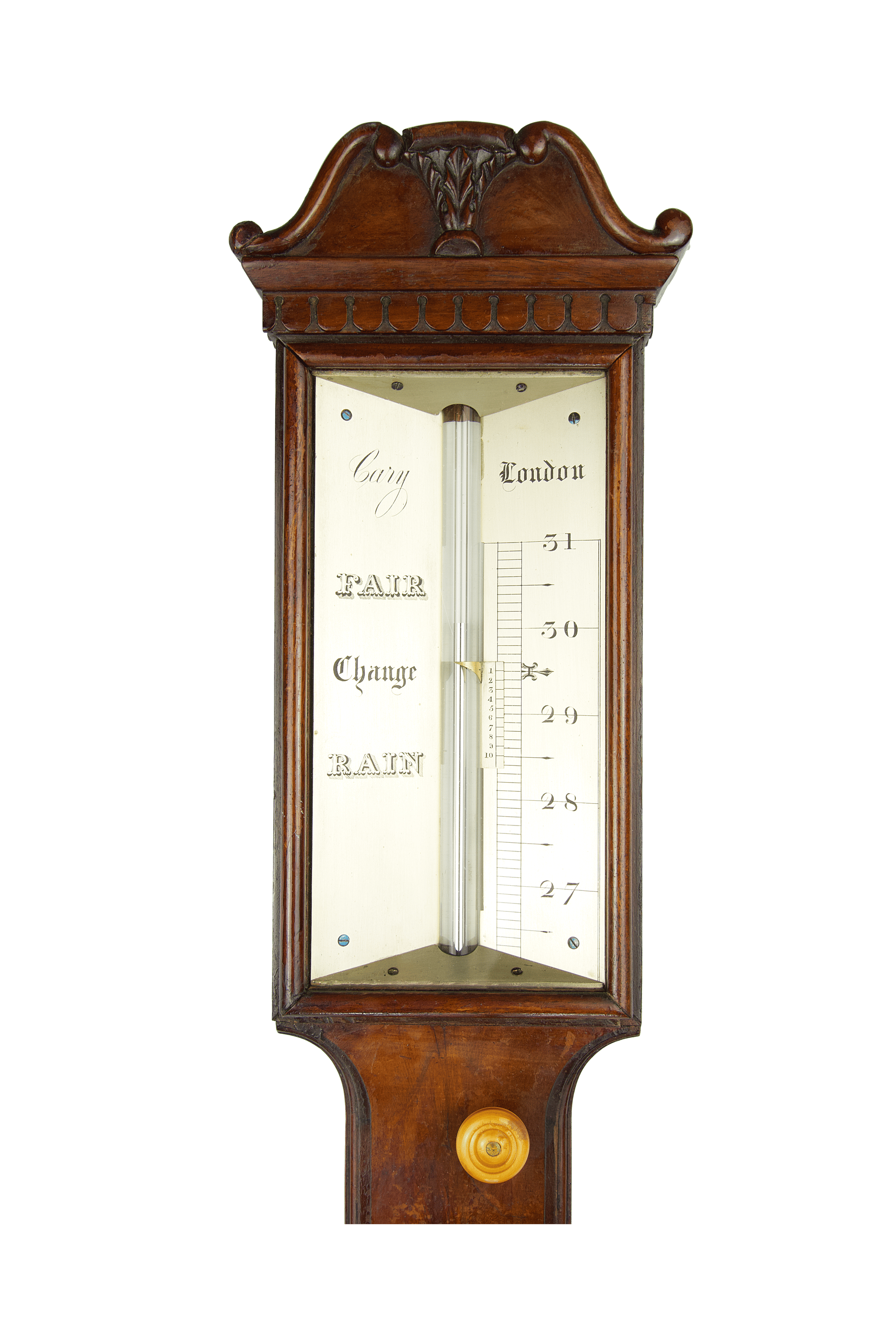Mahogany Stick Barometer