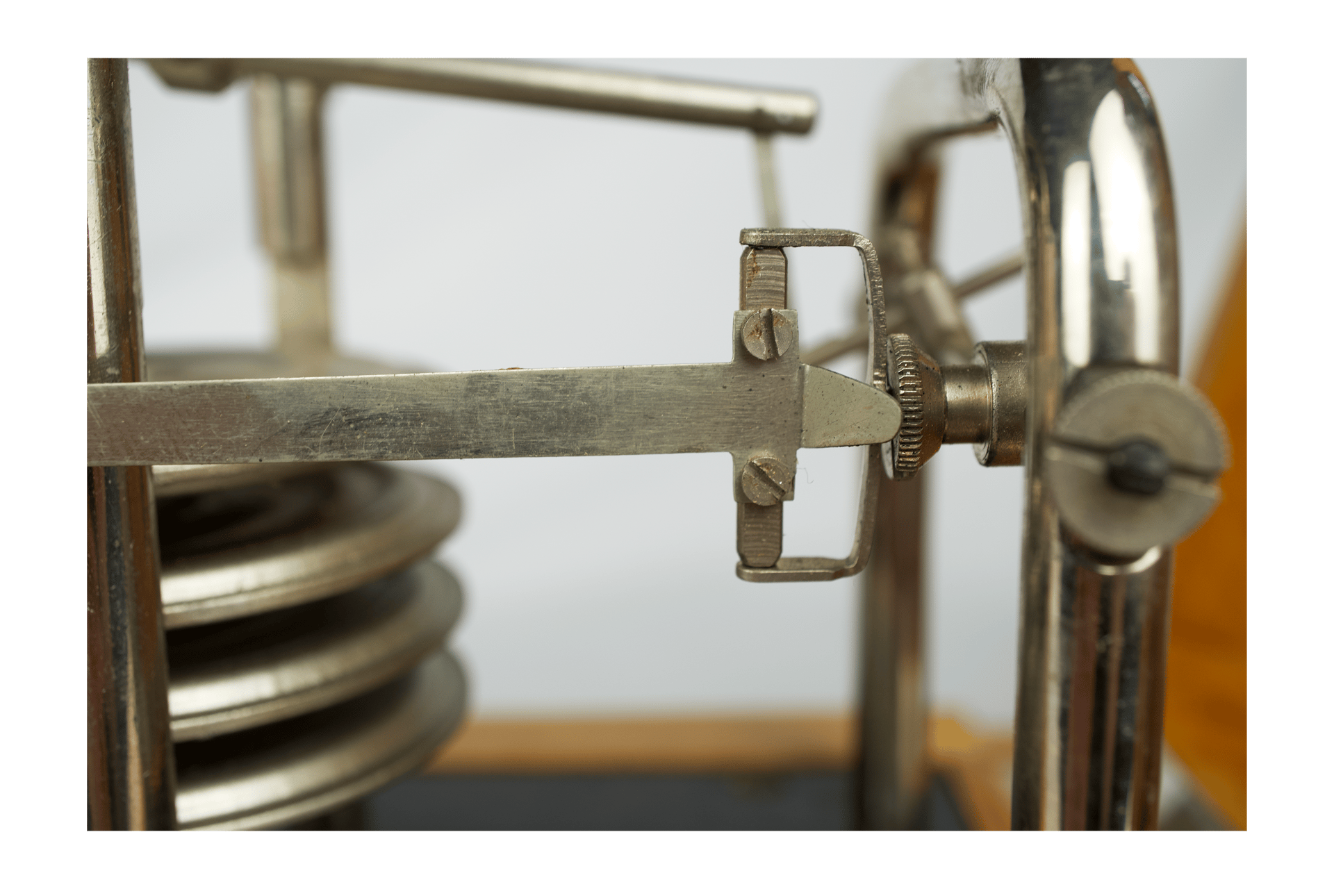 Birchwood-Cased Soviet Barograph