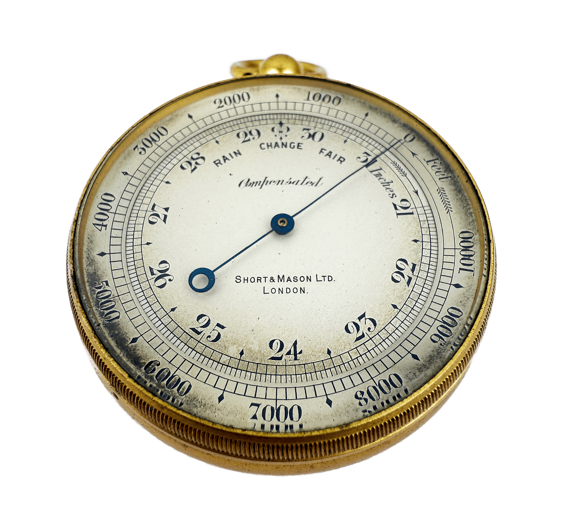 Watch-size aneroid barometer
