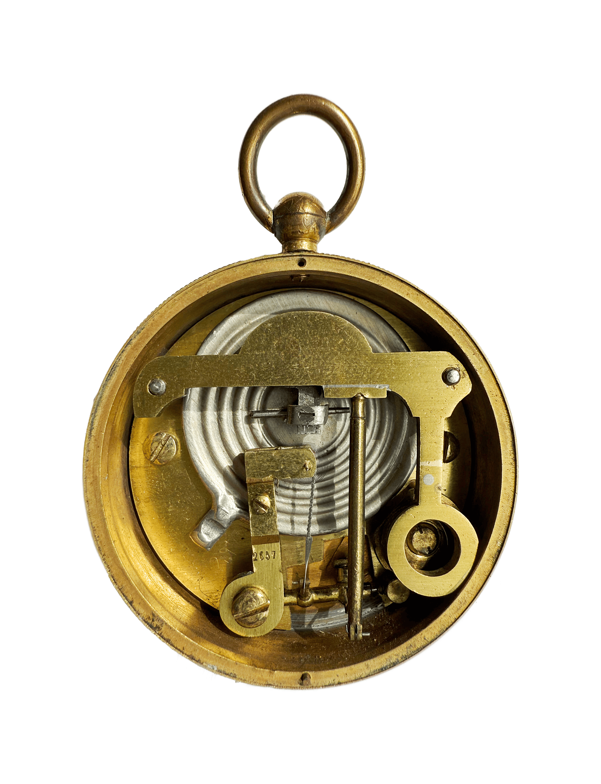 Traveler’s Barometer in a leather case