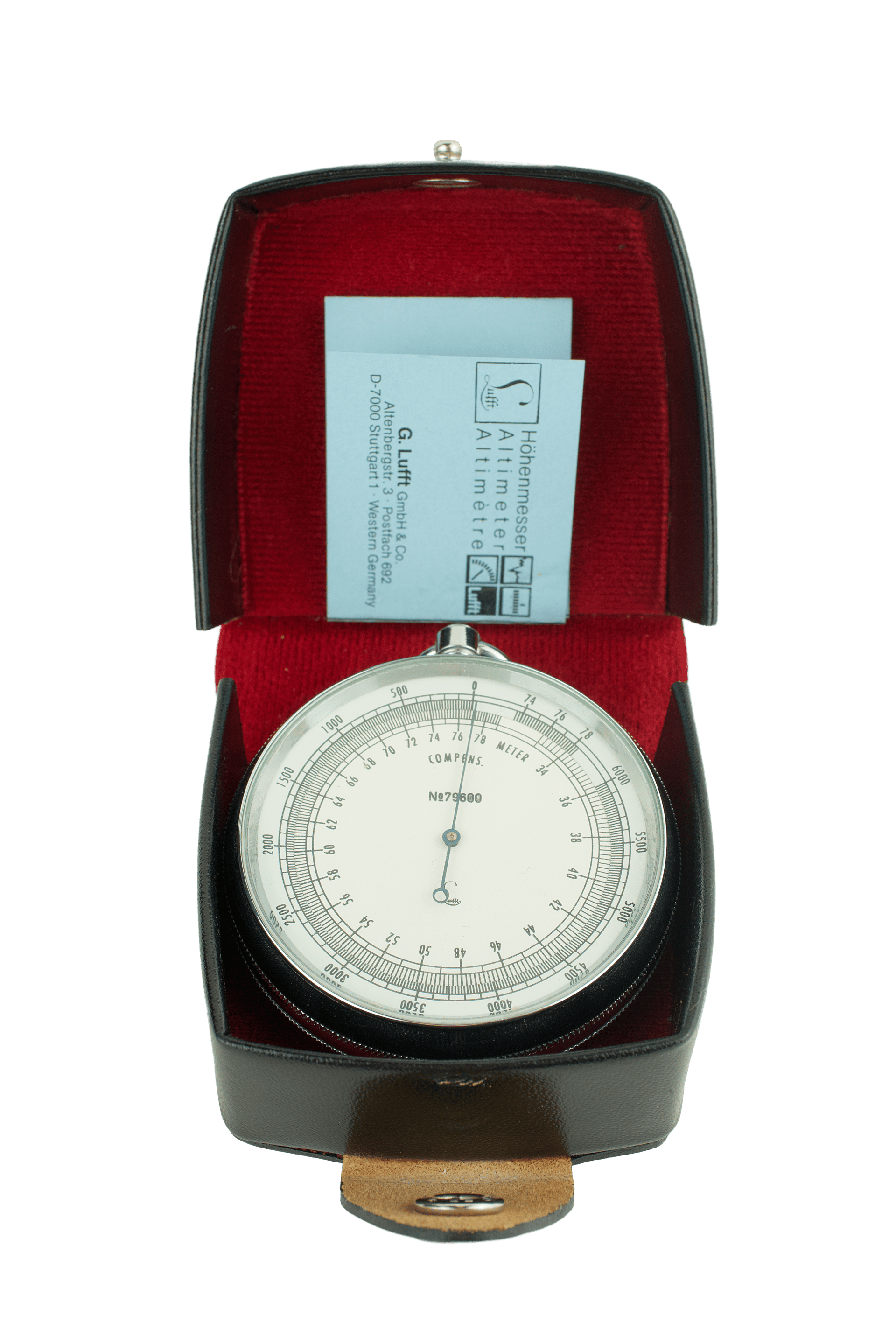 Chrome-plated altimetric barometer