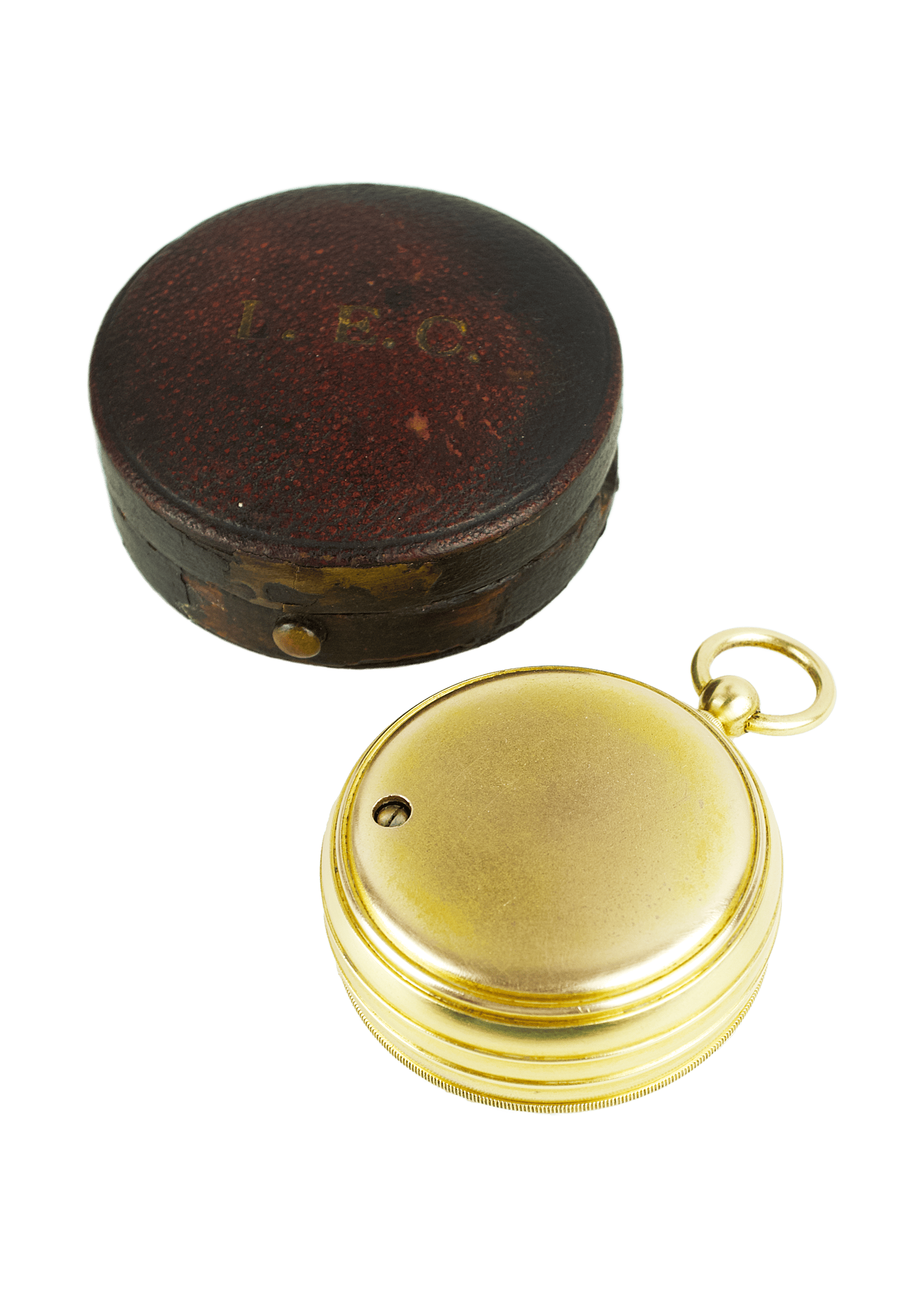 Watch-size aneroid barometer with an ornamented dial
