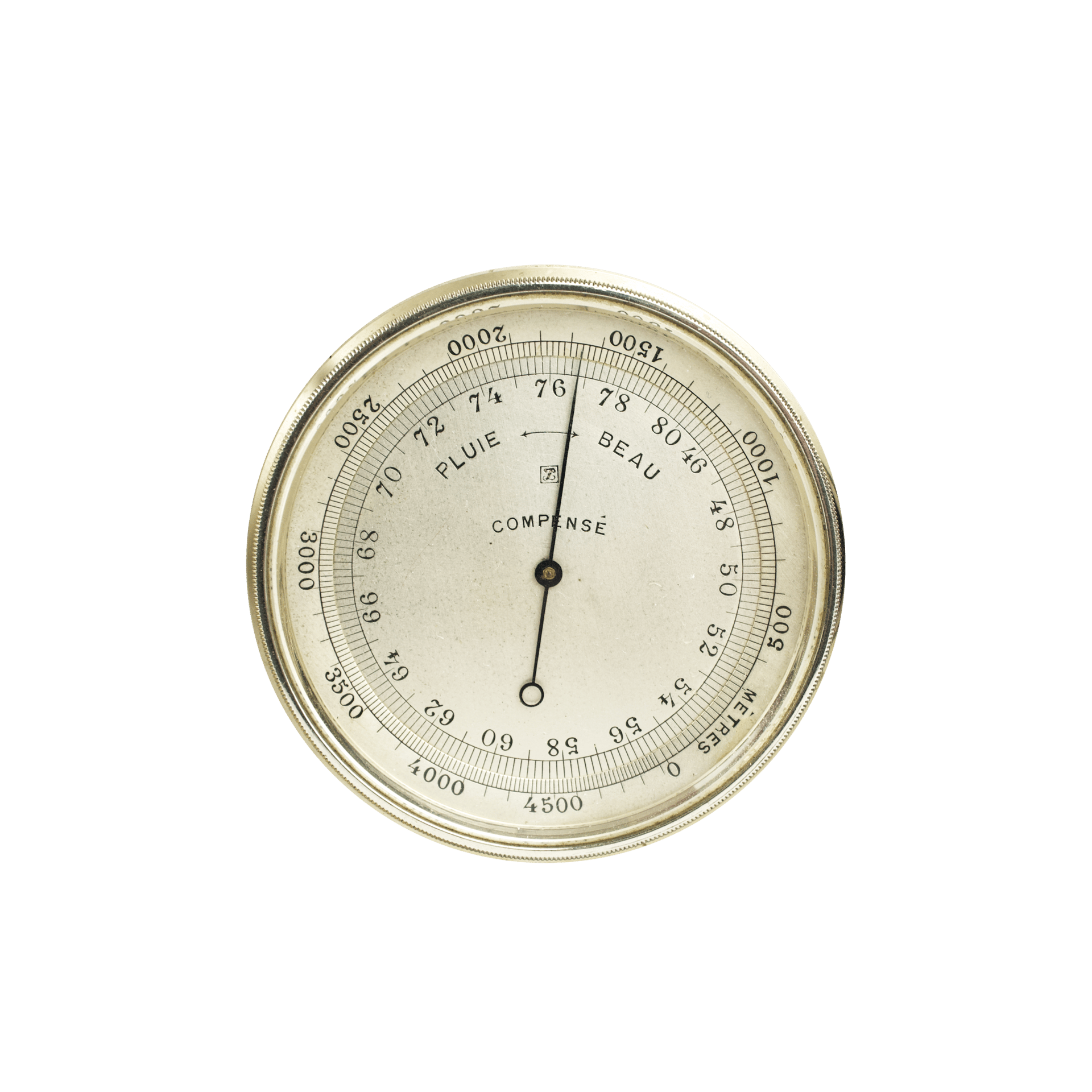 Tourist set featuring an orographic barometer