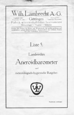 Dual Indication Barometer