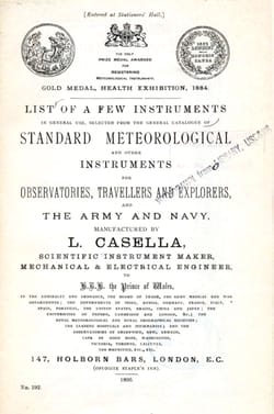 Marine brass barometer